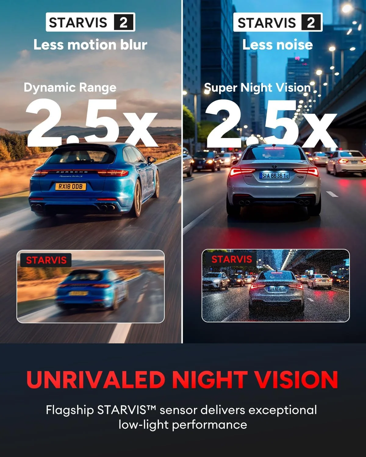 دوربین داشبورد SJCAM M60 4K، مجهز به STARVIS 2 HDR، دید در شب IMX678، دوربین جلو و عقب، GPS/WiFi/G-Sensor داخلی، حالت پارک ضبط 24/7، 2 کاناله دوربین داشبورد SJCAM M60 4K، مجهز به STARVIS 2 HDR، دید در شب IMX678، دوربین جلو و عقب، GPS/WiFi/G-Sensor داخلی، حالت پارک ضبط 24/7، 2 کاناله
