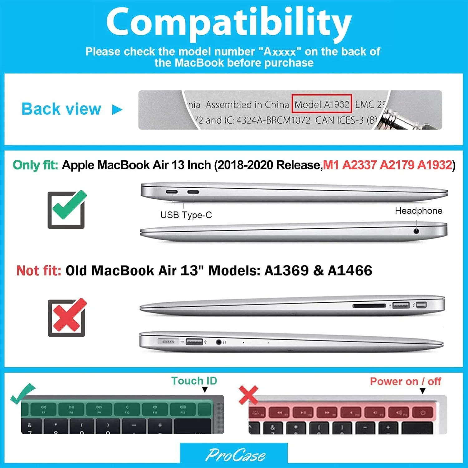 کاور پروکیس MacBook Air 13 اینچ مدل های 2021 2020 2019 2018 A2337 M1 A2179 A1932، کاور هارد شل برای MacBook Air 13 اینچی مدل A2237 A2179 A1932 به همراه روکش کیبورد - مشکی کاور پروکیس MacBook Air 13 اینچ مدل های 2021 2020 2019 2018 A2337 M1 A2179 A1932، کاور هارد شل برای MacBook Air 13 اینچی مدل A2237 A2179 A1932 به همراه روکش کیبورد - مشکی