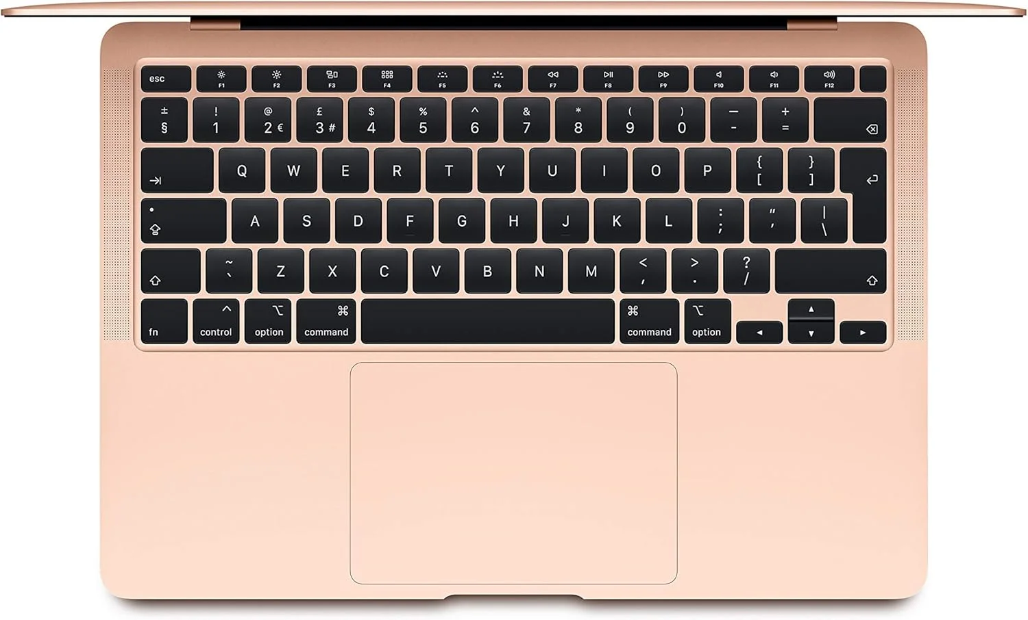 اپل (بازسازی شده) مک بوک ایر مدل 2020، (13 اینچی، پردازنده Intel Core i3، 1.1 گیگاهرتز، 8 گیگابایت، 256 گیگابایت، MWTL2)، صفحه کلید انگلیسی، طلایی