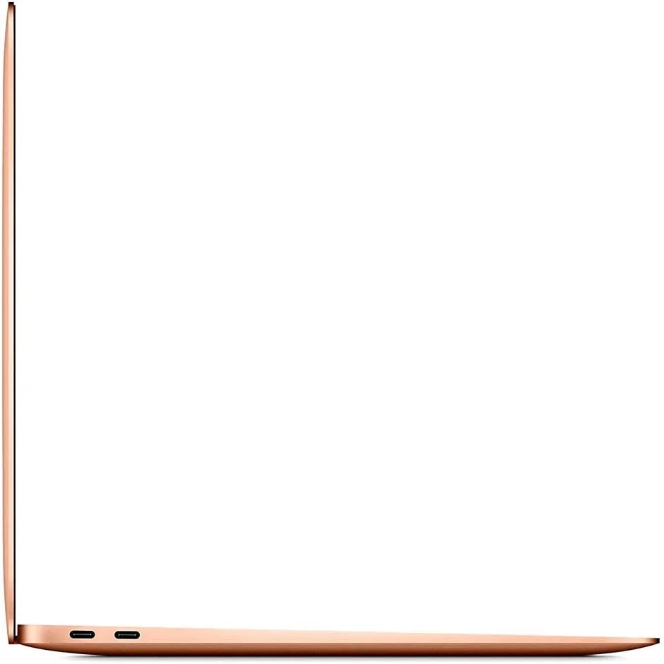 اپل (بازسازی شده) مک بوک ایر مدل 2020، (13 اینچی، پردازنده Intel Core i3، 1.1 گیگاهرتز، 8 گیگابایت رم، 256 گیگابایت حافظه، مدل MWTL2)، صفحه کلید انگلیسی، طلایی