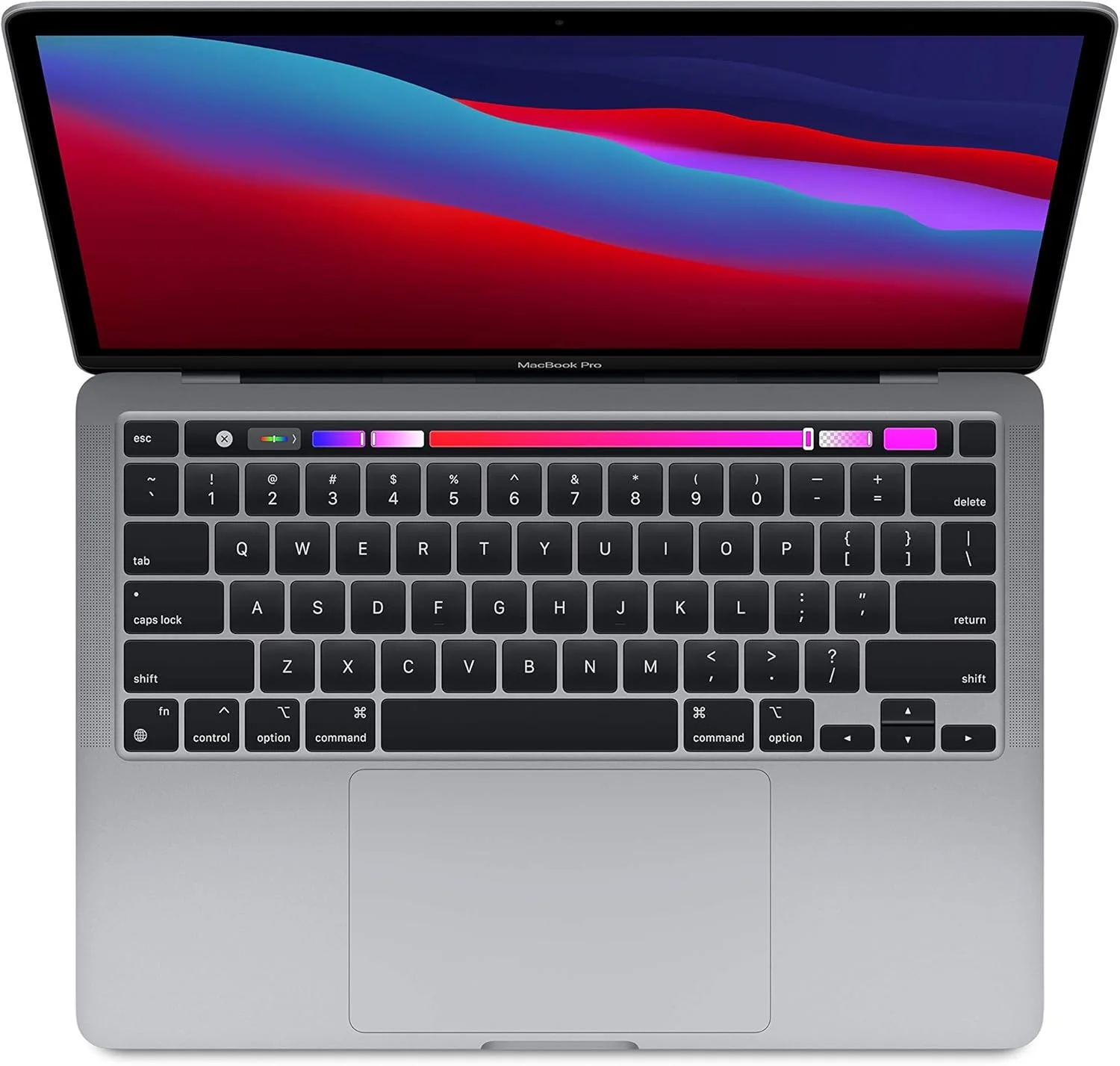 اپل مک بوک پرو اواخر سال 2020 با تراشه Apple M1 (13 اینچ، 8 گیگابایت رم، 256 گیگابایت SSD) خاکستری فضایی (بازسازی شده)