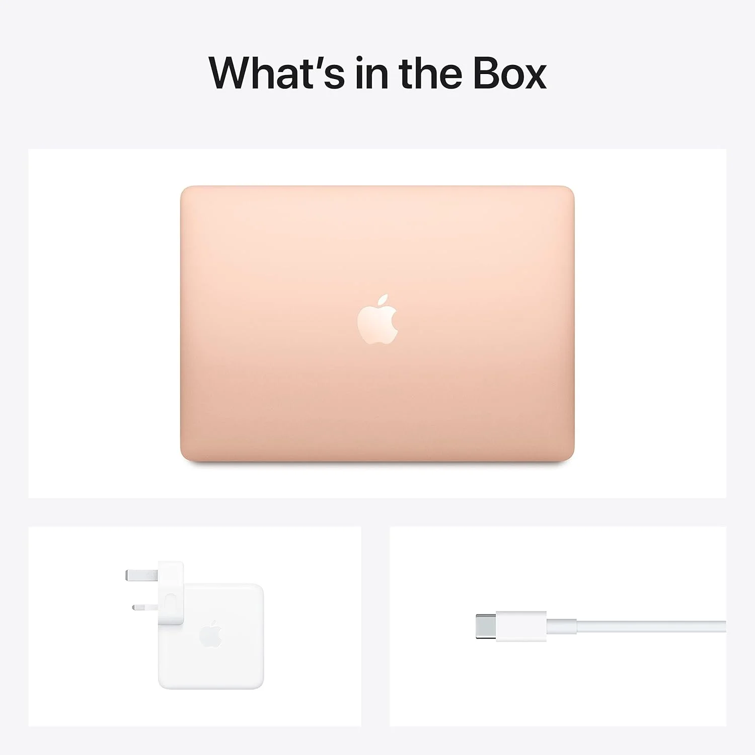 لپ تاپ اپل (بازسازی شده) MacBook Air 2020: تراشه M1، صفحه نمایش رتینا 13 اینچی، 8 گیگابایت رم، 256 گیگابایت حافظه SSD، صفحه کلید با نور پس زمینه، دوربین FaceTime HD، Touch ID. سازگار با آیفون/آیپد; طلایی; عربی/انگلیسی لپ تاپ اپل (بازسازی شده) MacBook Air 2020: تراشه M1، صفحه نمایش رتینا 13 اینچی، 8 گیگابایت رم، 256 گیگابایت حافظه SSD، صفحه کلید با نور پس زمینه، دوربین FaceTime HD، Touch ID. سازگار با آیفون/آیپد; طلایی; عربی/انگلیسی