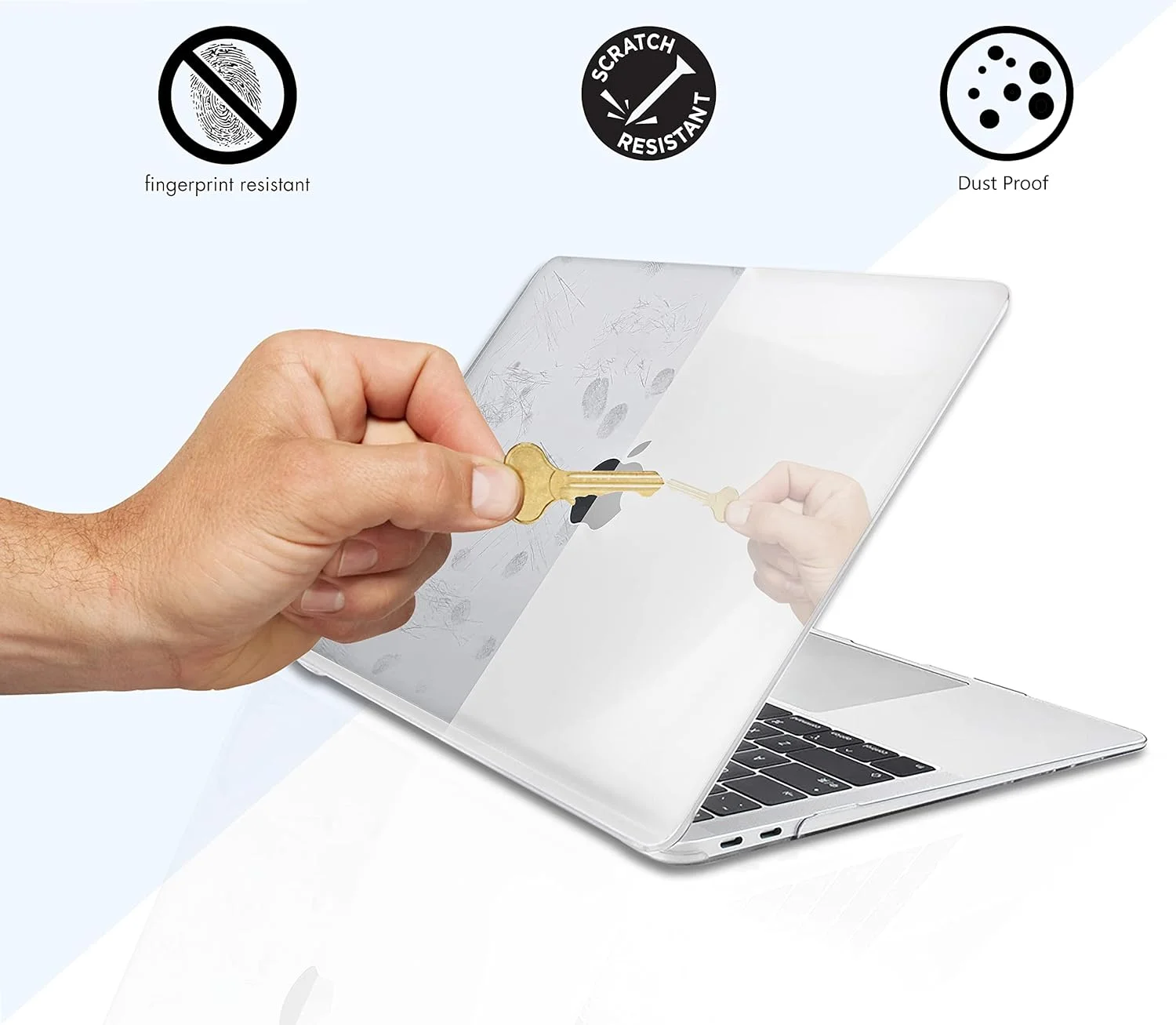 کاور محافظ کریستالی شفاف GVTECH برای مک بوک پرو 13 اینچ مدل های 2024 2023-2016 M1 M2 A2338 A2289 A2251 A2159 A1706 A1989، کاور محافظ هارد شل پلاستیکی، روکش کیبورد، محافظ کیبورد برای مک بوک پرو 13 کاور محافظ کریستالی شفاف GVTECH برای مک بوک پرو 13 اینچ مدل های 2024 2023-2016 M1 M2 A2338 A2289 A2251 A2159 A1706 A1989، کاور محافظ هارد شل پلاستیکی، روکش کیبورد، محافظ کیبورد برای مک بوک پرو 13