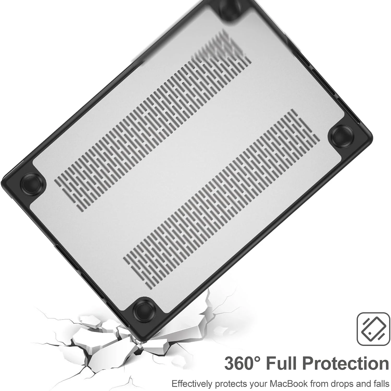 قاب محافظ شفاف ProCase برای مک بوک پرو 16.2 اینچ 2024 (M4 A3403 A3186)/ پرو 16 2023 2022 2021 (M3 A2991 /M2 A2780 /M1 A2485)، کاور ضد ضربه هارد شل برای مک بوک پرو 16 اینچ - شفاف
