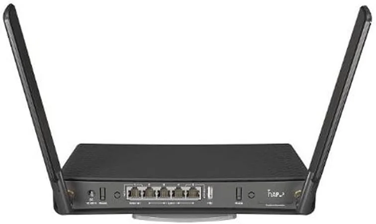 روتر بی سیم دو بانده MikroTik Router hAP ac3 با 5 پورت اترنت گیگابیتی و آنتن های خارجی با بهره بالا