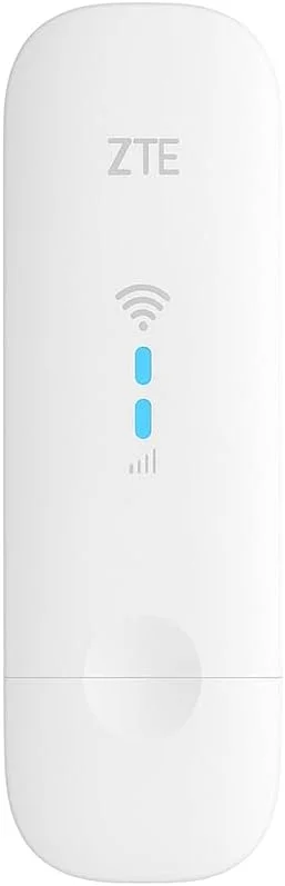 مودم USB و وای فای 4G آنلاک ZTE MF79U مدل Wingle -CAT4، وای فای مسافرتی کم هزینه، 150 مگابیت بر ثانیه، دارای پورت های آنتن خارجی، همراه با 2 سال گارانتی - سفید