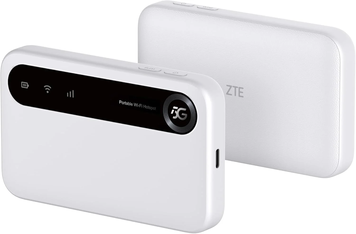 اکسس پوینت وای فای قابل حمل ZTE U50 5G با اسلات سیم کارت آنلاک شده، مودم روتر 5G کم هزینه برای 32 دستگاه خانگی/تجاری، AX1800 WiFi 6