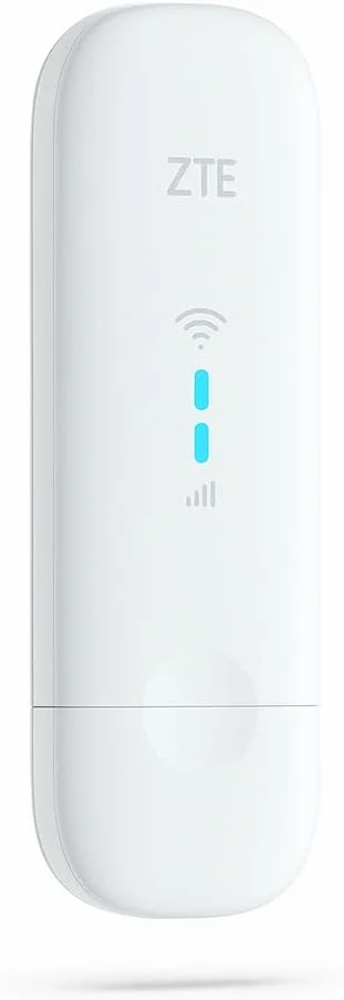 مودم USB و وای فای 4G آنلاک ZTE MF79U مدل Wingle -CAT4، وای فای مسافرتی کم هزینه، 150 مگابیت بر ثانیه، دارای پورت های آنتن خارجی، همراه با 2 سال گارانتی - سفید