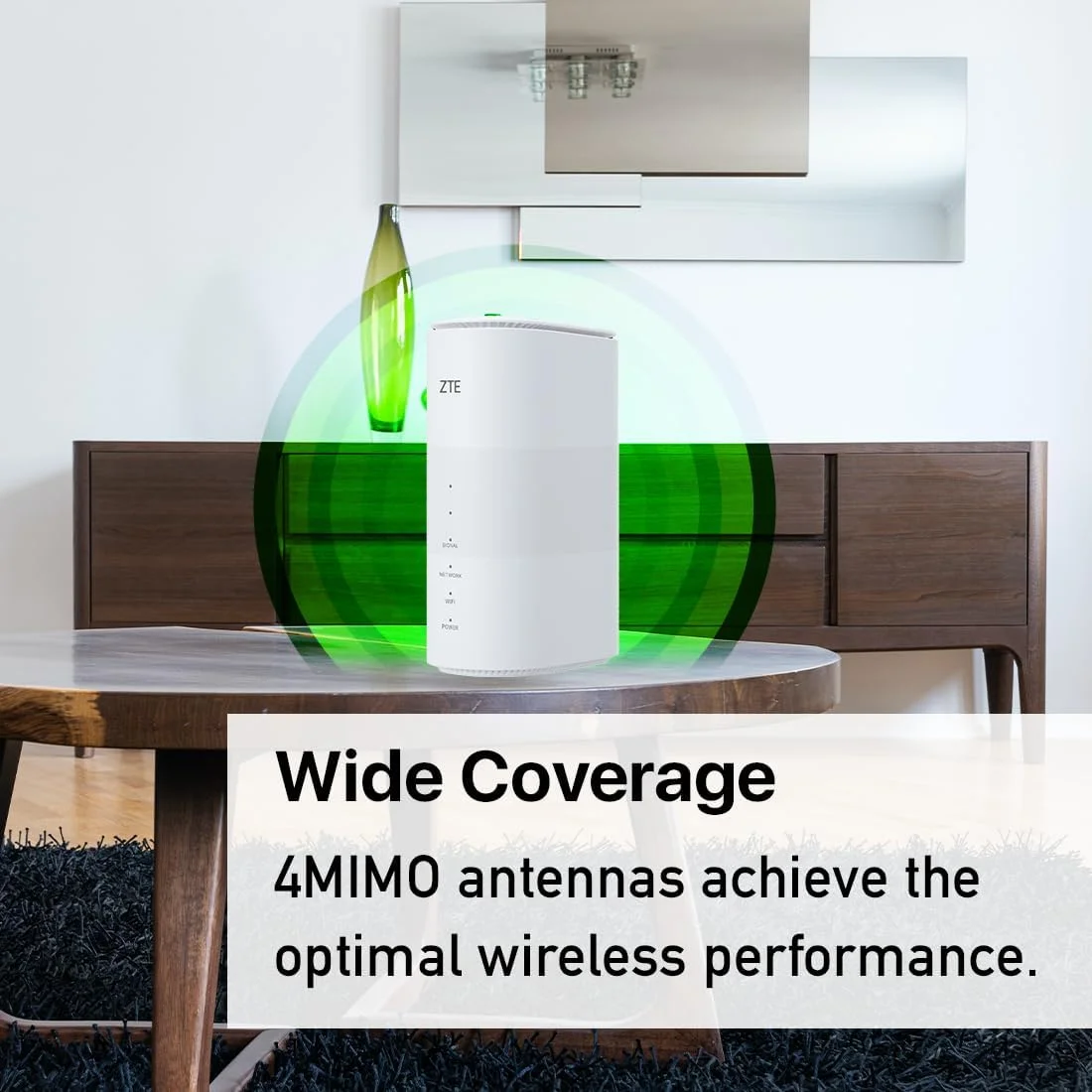 روتر بی سیم 5G آنلاک شده ZTE MC801A HyperBox - WWAN - سوئیچ 2 پورت - 802.11a/b/g/n/ac/AX - دو باند - قفل شده - سفید