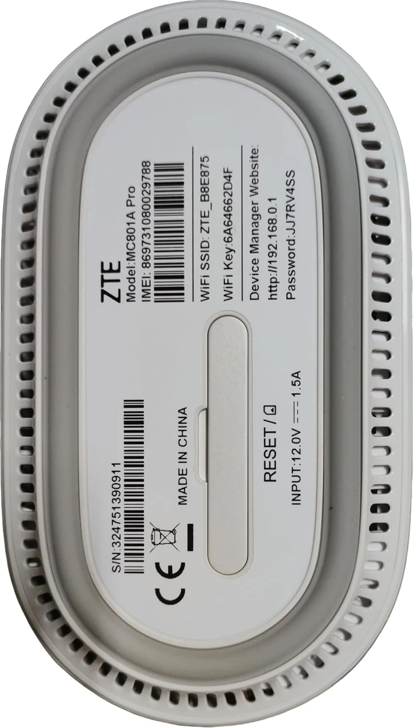 روتر وای فای 6 داخلی ZTE MC801A Pro 5G روتر وای فای 6 داخلی ZTE MC801A Pro 5G