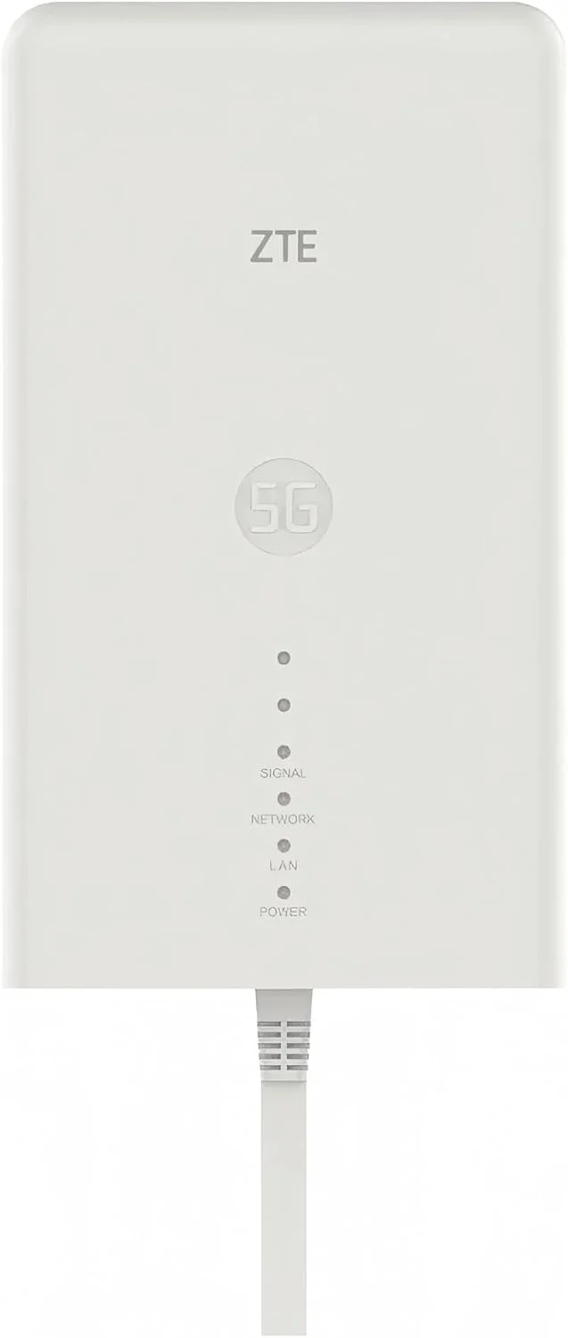 روتر 5G زد تی ای MC7010 - وای فای دو/سه بانده ضد آب و مناسب فضای باز، اترنت 2.5 گیگابیتی، پشتیبانی از 128 کاربر، 5G Sub6G n1/28/n78/79/41 مگاهرتز، LTE Cat22 برای فضای باز روتر 5G زد تی ای MC7010 - وای فای دو/سه بانده ضد آب و مناسب فضای باز، اترنت 2.5 گیگابیتی، پشتیبانی از 128 کاربر، 5G Sub6G n1/28/n78/79/41 مگاهرتز، LTE Cat22 برای فضای باز