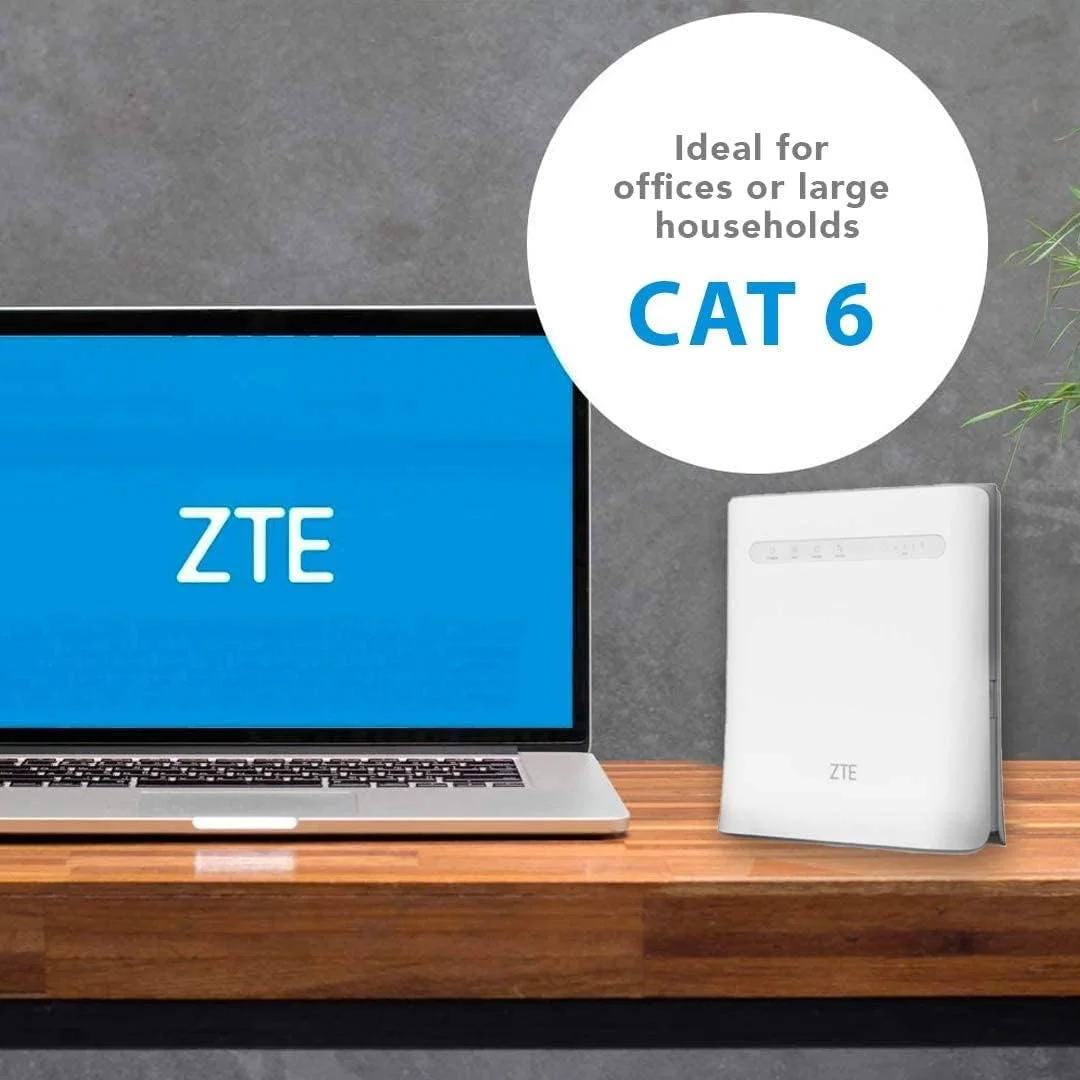 مودم روتر بیسیم 4G LTE CAT6 آنلاک شده ZTE MF286R، اتصال 64 دستگاه، 2 آنتن مودم روتر بیسیم 4G LTE CAT6 آنلاک شده ZTE MF286R، اتصال 64 دستگاه، 2 آنتن