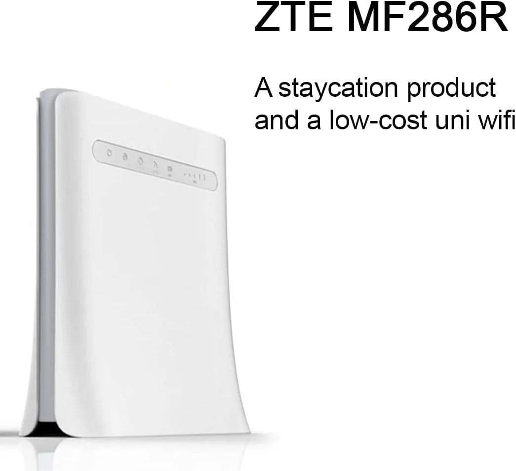 مودم روتر بیسیم 4G LTE CAT6 آنلاک شده ZTE MF286R، اتصال 64 دستگاه، 2 آنتن مودم روتر بیسیم 4G LTE CAT6 آنلاک شده ZTE MF286R، اتصال 64 دستگاه، 2 آنتن