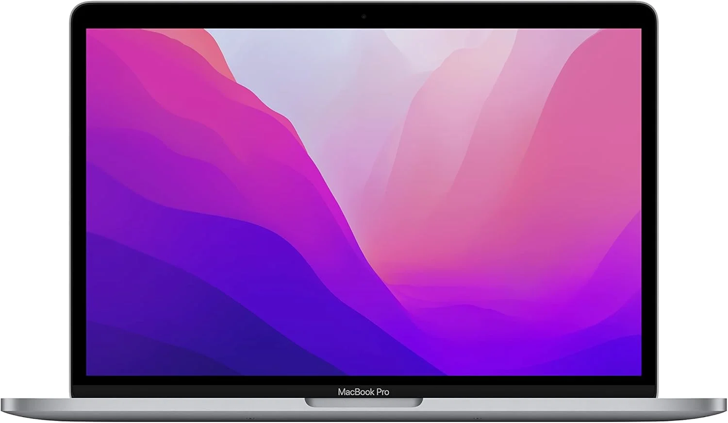 لپ تاپ Apple MacBook Pro 2022 با تراشه M2: صفحه نمایش رتینا 13 اینچی، 8 گیگابایت رم، 256 گیگابایت حافظه SSD، دوربین FaceTime HD. سازگار با آیفون و آیپد؛ خاکستری فضایی؛ انگلیسی (تجدید شده)