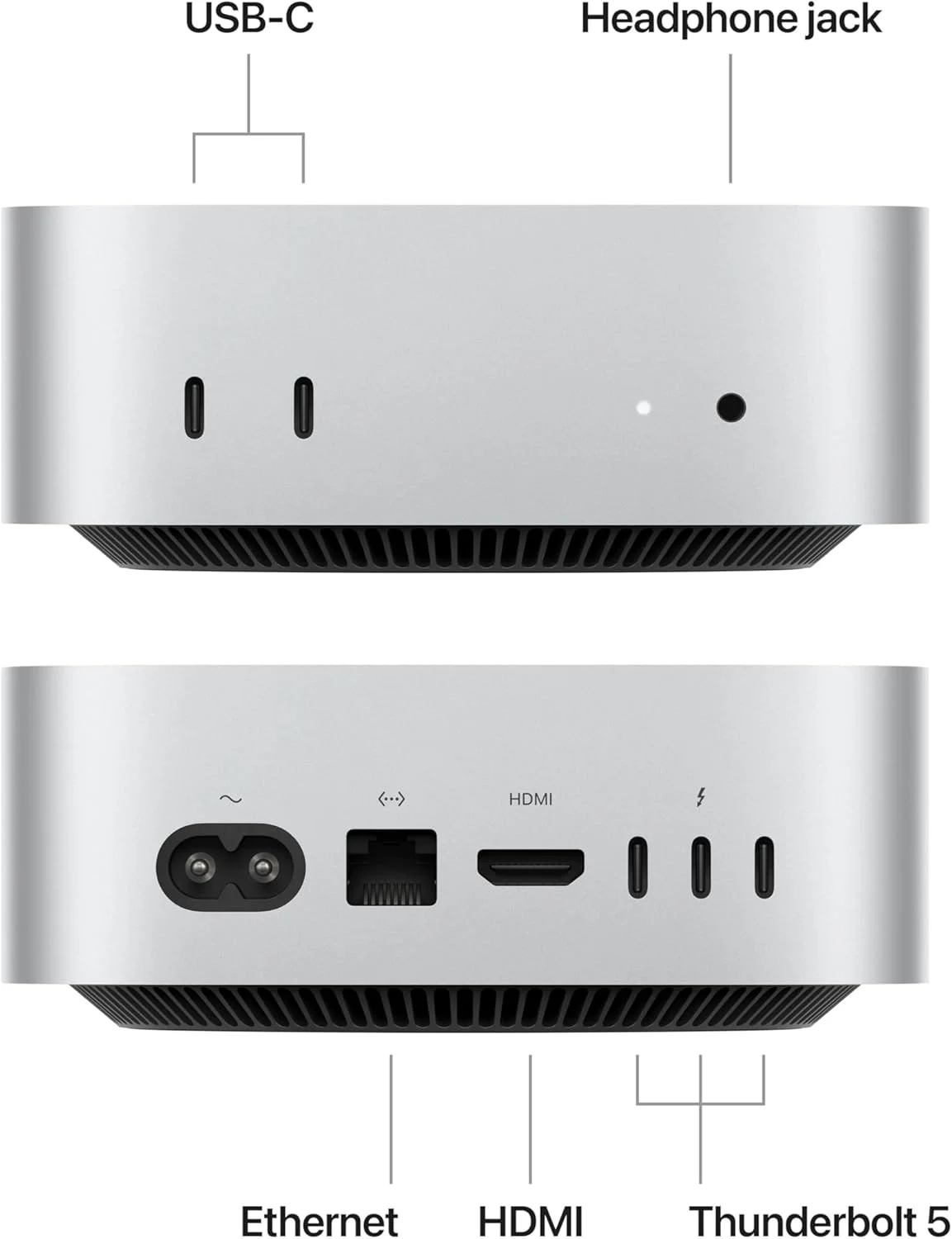 اپل مک مینی 2024 (تراشه Apple M4 Pro با پردازنده مرکزی 12 هسته ای و پردازنده گرافیکی 16 هسته ای، 24 گیگابایت حافظه یکپارچه، 512 گیگابایت) - نقره ای اپل مک مینی 2024 (تراشه Apple M4 Pro با پردازنده مرکزی 12 هسته ای و پردازنده گرافیکی 16 هسته ای، 24 گیگابایت حافظه یکپارچه، 512 گیگابایت) - نقره ای