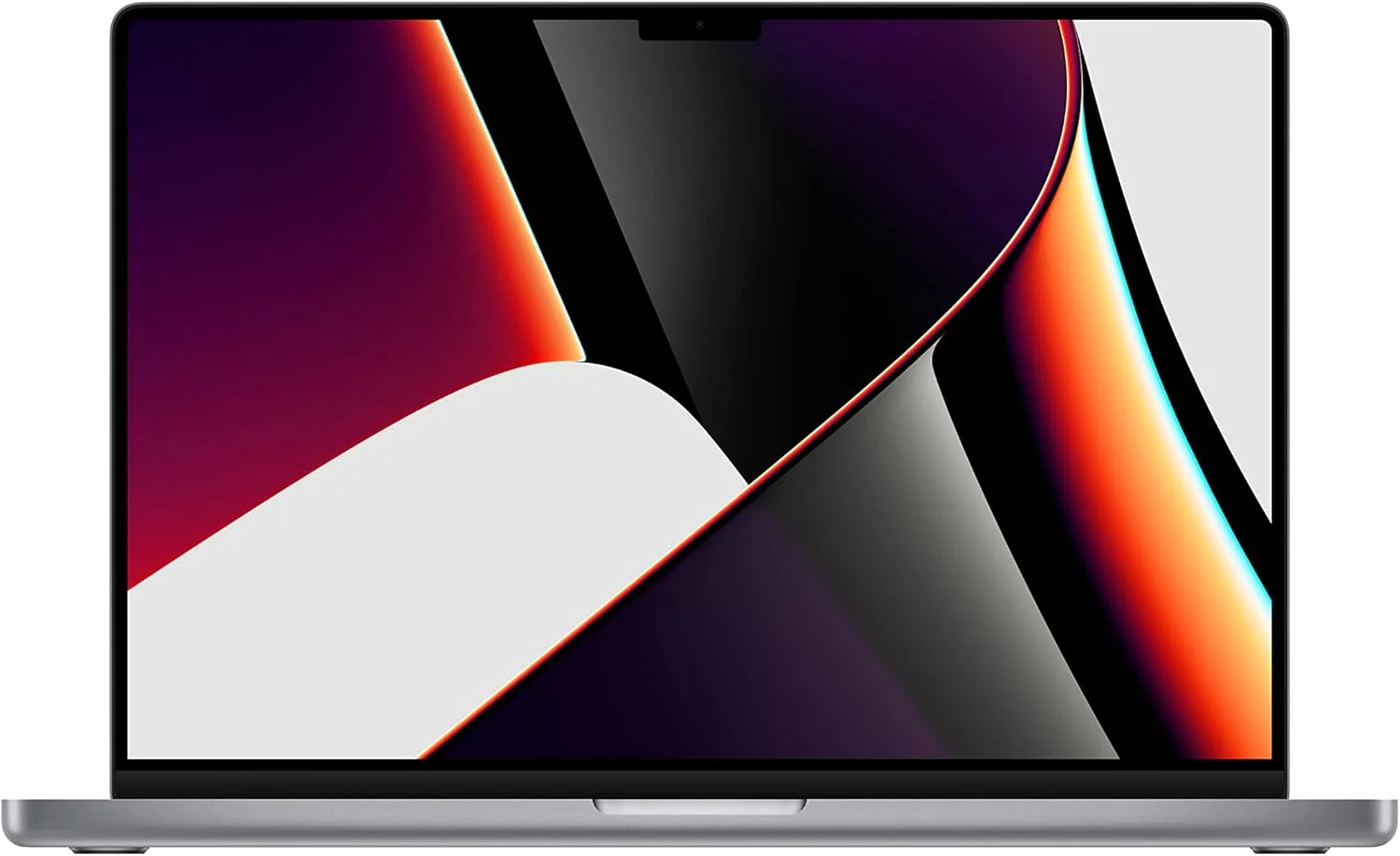 اپل MacBook Pro 2021 (16 اینچی، تراشه Apple M1 Max با پردازنده 10 هسته ای و پردازنده گرافیکی 32 هسته ای، 32 گیگابایت رم، 1 ترابایت SSD) - خاکستری فضایی؛ انگلیسی (بازسازی شده)