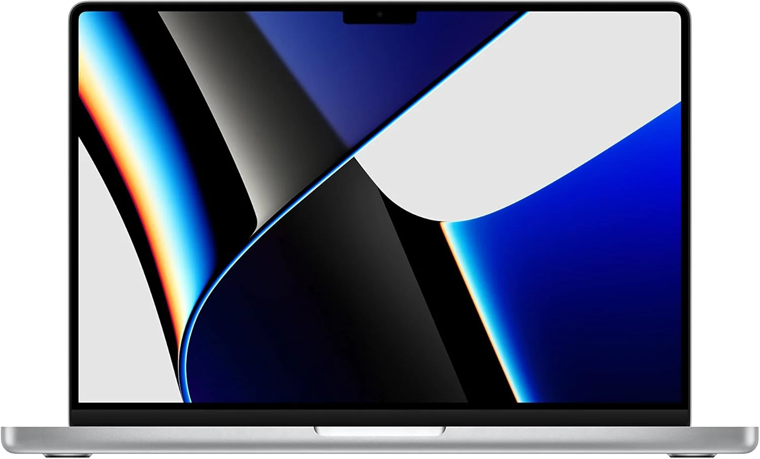 اپل مک بوک پرو 2021 (14 اینچی، تراشه Apple M1 Pro با پردازنده 8 هسته ای و پردازنده گرافیکی 14 هسته ای، 16 گیگابایت رم، 512 گیگابایت SSD) - نقره ای؛ انگلیسی (بازسازی شده)