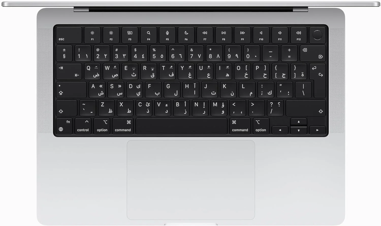 اپل MacBook Pro 2023 (14 اینچی، تراشه Apple M3 با CPU 8 هستهای و GPU 10 هستهای، 8 گیگابایت حافظه یکپارچه، 1 ترابایت) - نقرهای؛ عربی/انگلیسی اپل MacBook Pro 2023 (14 اینچی، تراشه Apple M3 با CPU 8 هستهای و GPU 10 هستهای، 8 گیگابایت حافظه یکپارچه، 1 ترابایت) - نقرهای؛ عربی/انگلیسی