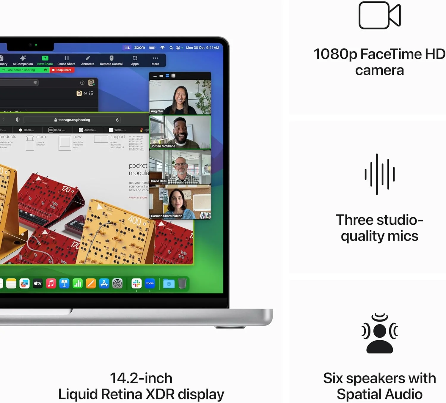 اپل MacBook Pro 2023 (14 اینچی، تراشه Apple M3 با CPU 8 هستهای و GPU 10 هستهای، 8 گیگابایت حافظه یکپارچه، 1 ترابایت) - نقرهای؛ عربی/انگلیسی اپل MacBook Pro 2023 (14 اینچی، تراشه Apple M3 با CPU 8 هستهای و GPU 10 هستهای، 8 گیگابایت حافظه یکپارچه، 1 ترابایت) - نقرهای؛ عربی/انگلیسی