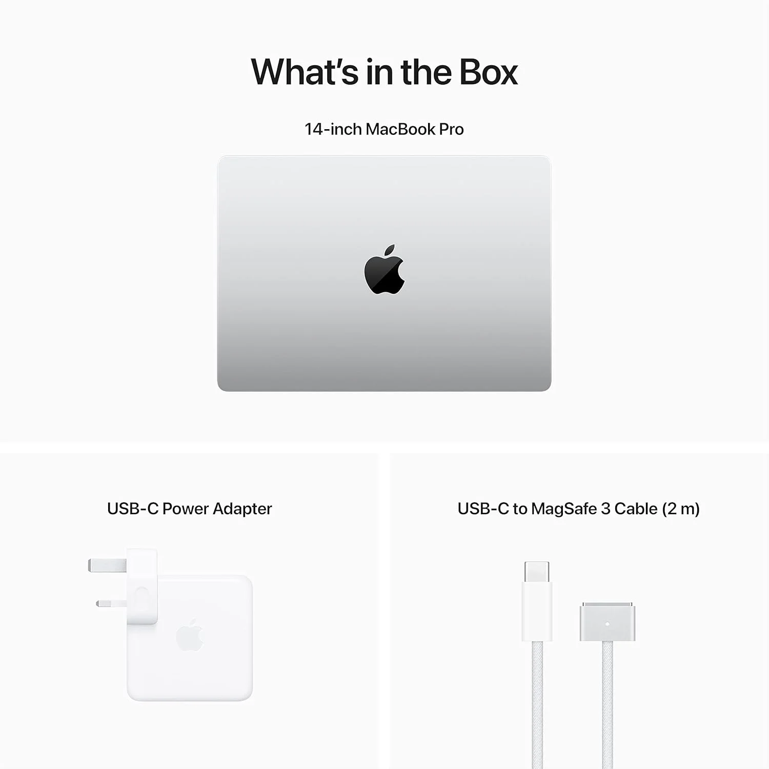 لپ تاپ Apple MacBook Pro 2023 با تراشه Apple M2 Pro با پردازنده 12 هسته ای و پردازنده گرافیکی 19 هسته ای: صفحه نمایش 14.2 اینچی Liquid Retina XDR، 16 گیگابایت رم، 1 ترابایت حافظه SSD. سازگار با iPhone/iPad; نقره ای; انگلیسی لپ تاپ Apple MacBook Pro 2023 با تراشه Apple M2 Pro با پردازنده 12 هسته ای و پردازنده گرافیکی 19 هسته ای: صفحه نمایش 14.2 اینچی Liquid Retina XDR، 16 گیگابایت رم، 1 ترابایت حافظه SSD. سازگار با iPhone/iPad; نقره ای; انگلیسی