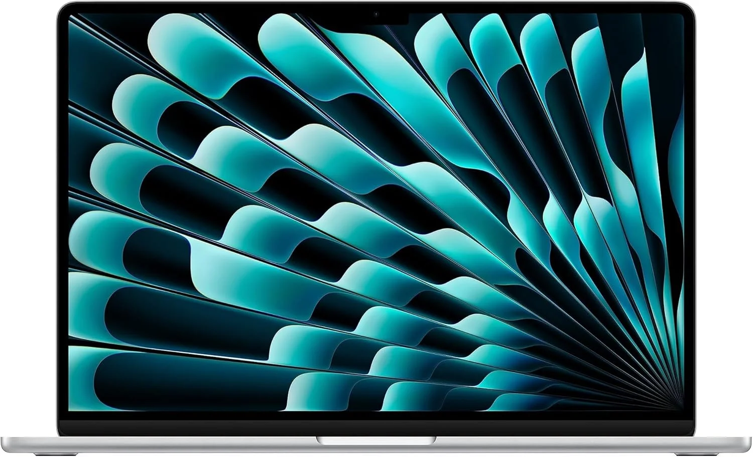 لپ تاپ اپل (بازسازی شده) MacBook Air 2023 با تراشه M2: صفحه نمایش Liquid Retina 15.3 اینچی، 8 گیگابایت رم، 256 گیگابایت حافظه SSD، Touch ID. سازگار با آیفون/آیپد؛ نقره ای؛ عربی/انگلیسی