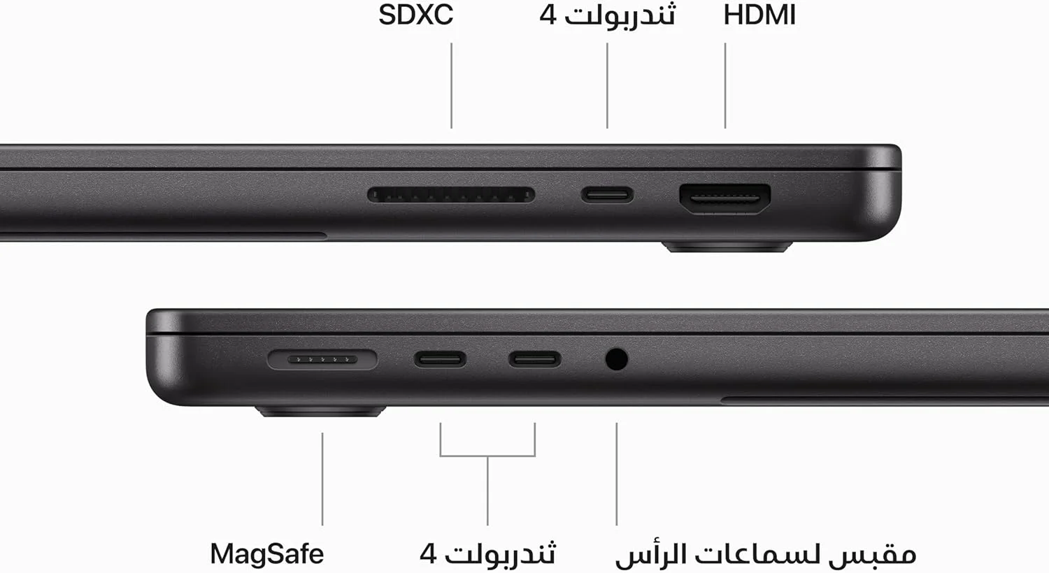 اپل 2023 MacBook Pro (14 اینچی، تراشه Apple M3 Pro با پردازنده 11 هستهای و پردازنده گرافیکی 14 هستهای، 18 گیگابایت حافظه یکپارچه، 512 گیگابایت) - مشکی فضایی؛ انگلیسی (تجدید شده) اپل 2023 MacBook Pro (14 اینچی، تراشه Apple M3 Pro با پردازنده 11 هستهای و پردازنده گرافیکی 14 هستهای، 18 گیگابایت حافظه یکپارچه، 512 گیگابایت) - مشکی فضایی؛ انگلیسی (تجدید شده)
