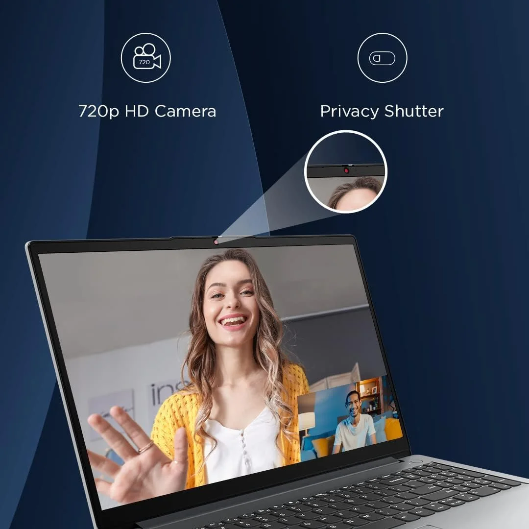 لپ تاپ لنوو IdeaPad 1 15AMN7، صفحه نمایش 15.6 اینچی FHD، پردازنده AMD Ryzen 5 7520U، رم 8 گیگابایتی، SSD 512 گیگابایتی، گرافیک AMD Radeon 610M، صفحه کلید انگلیسی، ویندوز 11، خاکستری ابری