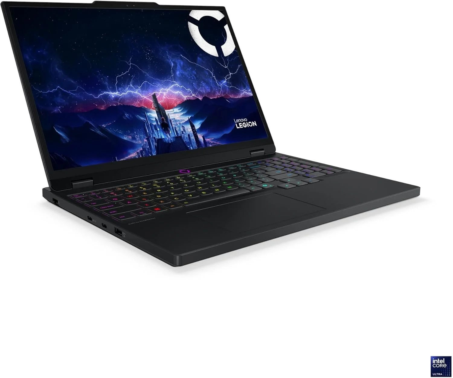 لپ تاپ گیمینگ هوش مصنوعی Lenovo Legion 5 15IRX10، صفحه نمایش 15.3 اینچ WUXGA 165Hz، پردازنده Intel Core i7-13650HX، رم 24 گیگابایت، حافظه SSD 1 ترابایت، کارت گرافیک RTX 5050 8GB GDDR7، کیبورد انگلیسی با نور پس زمینه، ویندوز 11، (ارتقا یافته) مشکی اکلیپس
