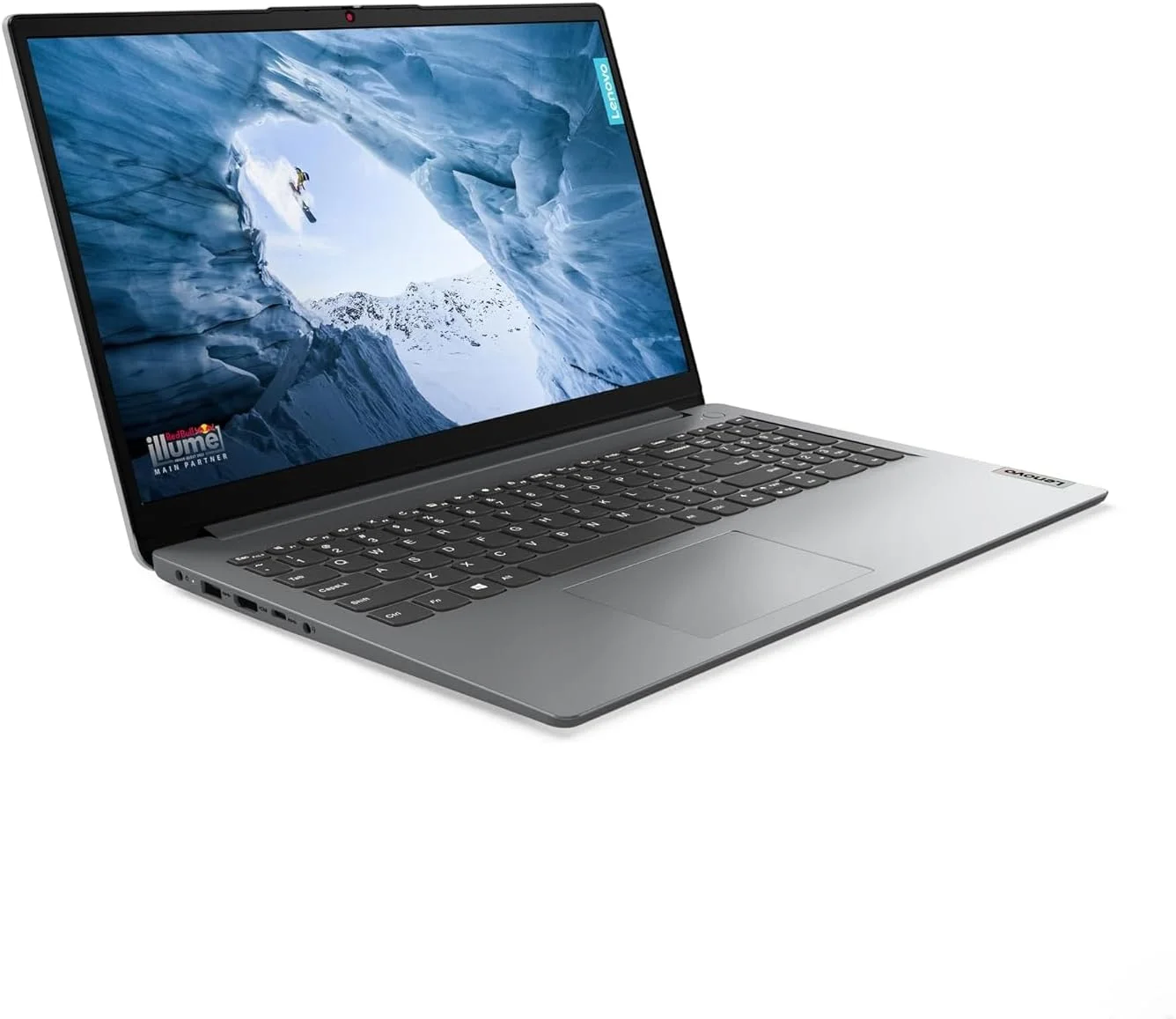 لپ تاپ لنوو IdeaPad 1 15AMN7 با صفحه نمایش 15.6 اینچی FHD IPS ضد تابش نور، پردازنده Ryzen 3 7320U، رم 8 گیگابایتی، SSD 512 گیگابایتی، گرافیک یکپارچه Radeon 610M، صفحه کلید انگلیسی عربی، ویندوز 11، خاکستری ابری [82VG00T0AX]