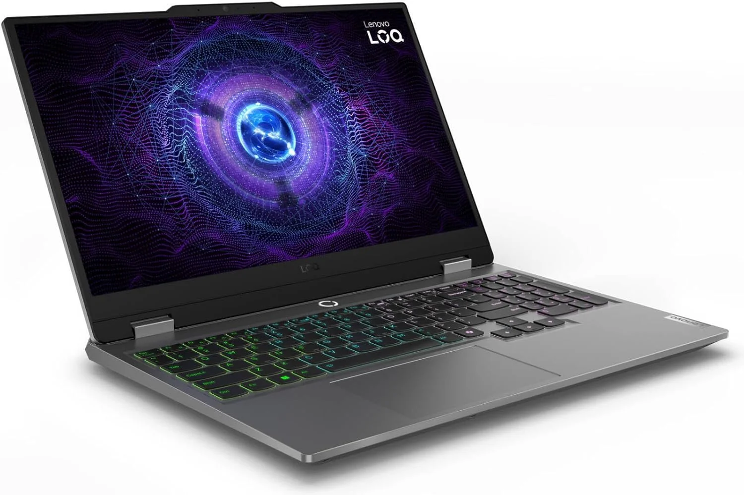 لپ تاپ گیمینگ Lenovo LOQ 15IRX9، صفحه نمایش 15.6 اینچی FHD IPS 144 هرتز، پردازنده Intel Core i7-13650HX، رم 24 گیگابایتی، SSD 512 گیگابایتی، گرافیک GeForce RTX 4050 6 گیگابایتی، کیبورد با نور پس زمینه ENG، خاکستری لونا