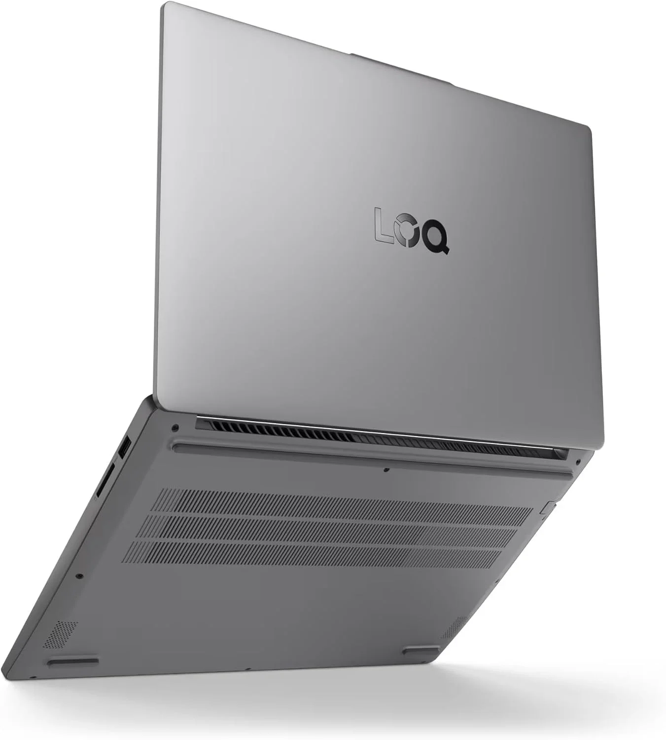 لپ تاپ گیمینگ Lenovo LOQ Essential 15IAX9E (2025)، پردازنده Intel Core i7-12650HX، رم 16 گیگابایتی DDR5، حافظه SSD 512 گیگابایتی، کارت گرافیک Nvidia RTX 4050 6GB، صفحه نمایش 15.6 اینچی FHD 144Hz 100% sRGB، ویندوز 11 پرو، خاکستری Luna، نور پس زمینه ENG-ARB [83LK001VAX]