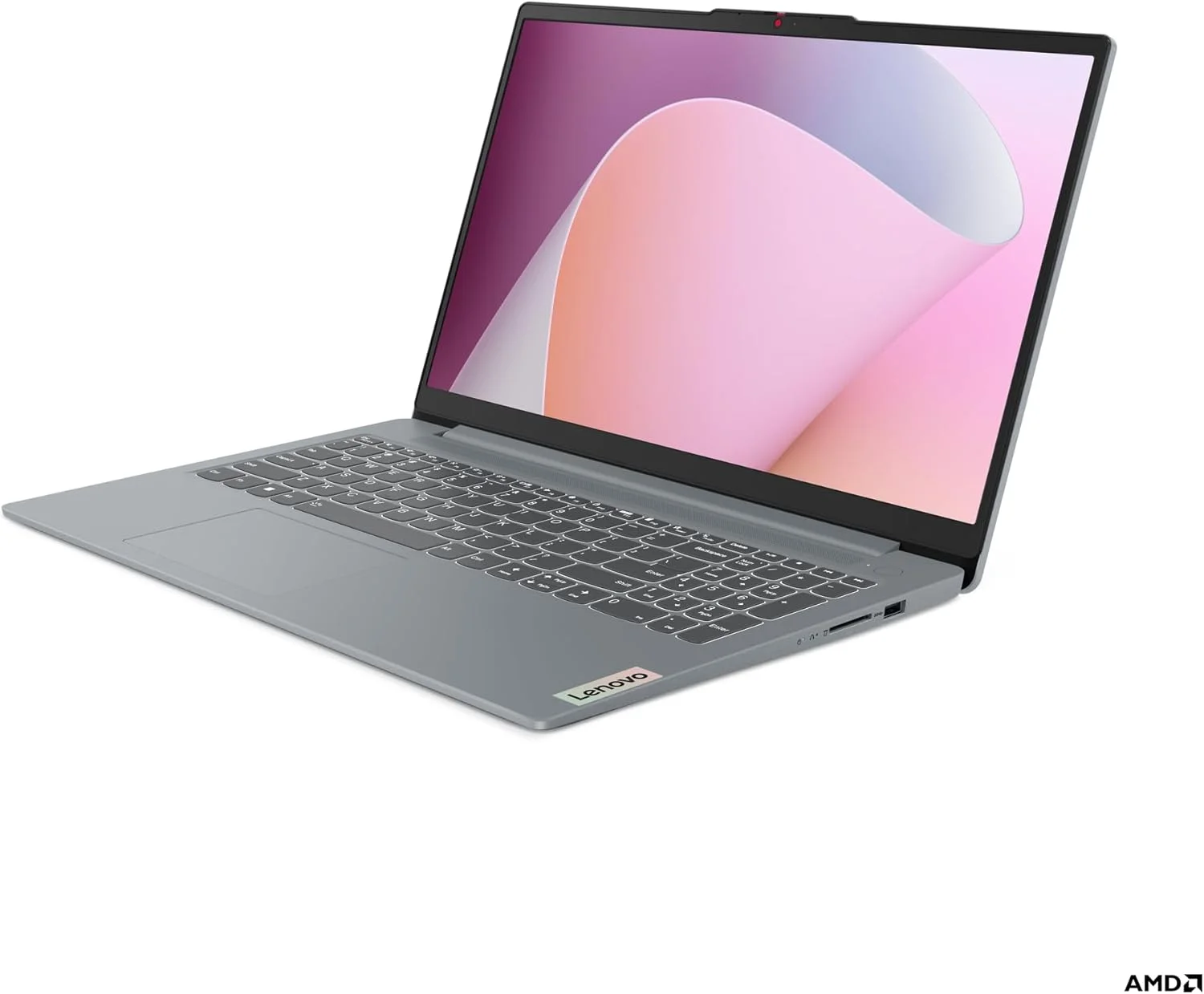 لپ تاپ لنوو IdeaPad Slim 3، صفحه نمایش 15.6 اینچی FHD، پردازنده AMD Ryzen 5 5625U، رم 16 گیگابایتی، SSD 512 گیگابایتی، گرافیک یکپارچه AMD، ویندوز 11 هوم، صفحه کلید انگلیسی-عربی، رنگ خاکستری - [82XM00Q8AX]