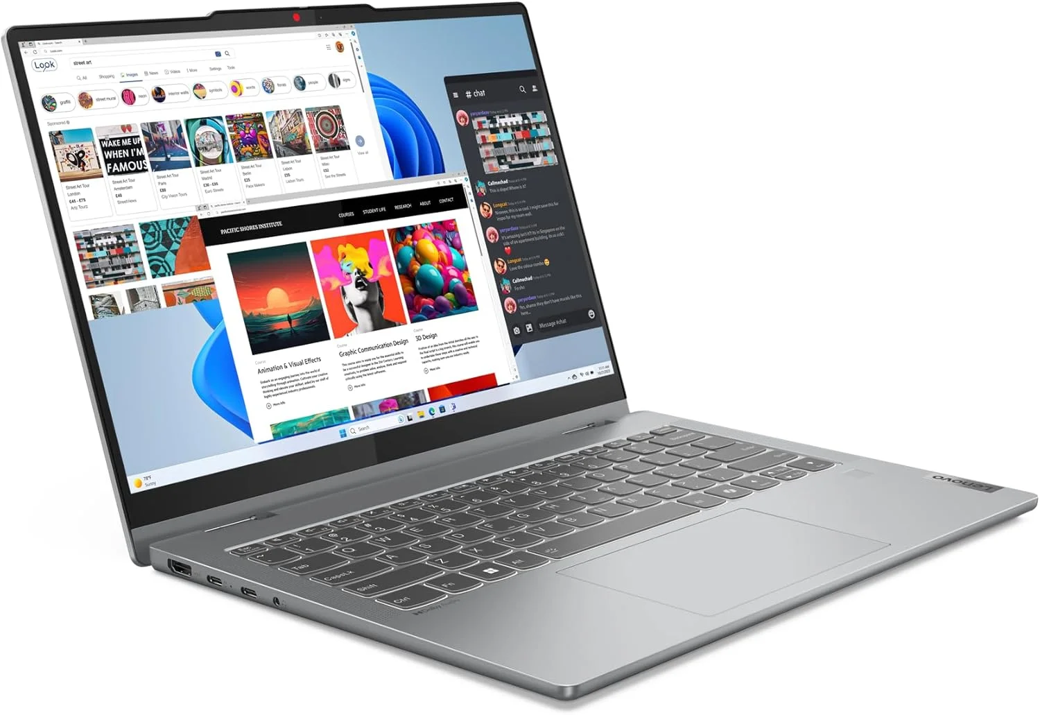 لپ تاپ 2 در 1 لنوو IdeaPad 5، صفحه نمایش لمسی 14 اینچی WUXGA، پردازنده Intel Core i5-13420H، رم 16 گیگابایتی DDR5، حافظه SSD 512 گیگابایتی، گرافیک Intel UHD، کیبورد با نور پس زمینه ENG، خاکستری Luna لپ تاپ 2 در 1 لنوو IdeaPad 5، صفحه نمایش لمسی 14 اینچی WUXGA، پردازنده Intel Core i5-13420H، رم 16 گیگابایتی DDR5، حافظه SSD 512 گیگابایتی، گرافیک Intel UHD، کیبورد با نور پس زمینه ENG، خاکستری Luna