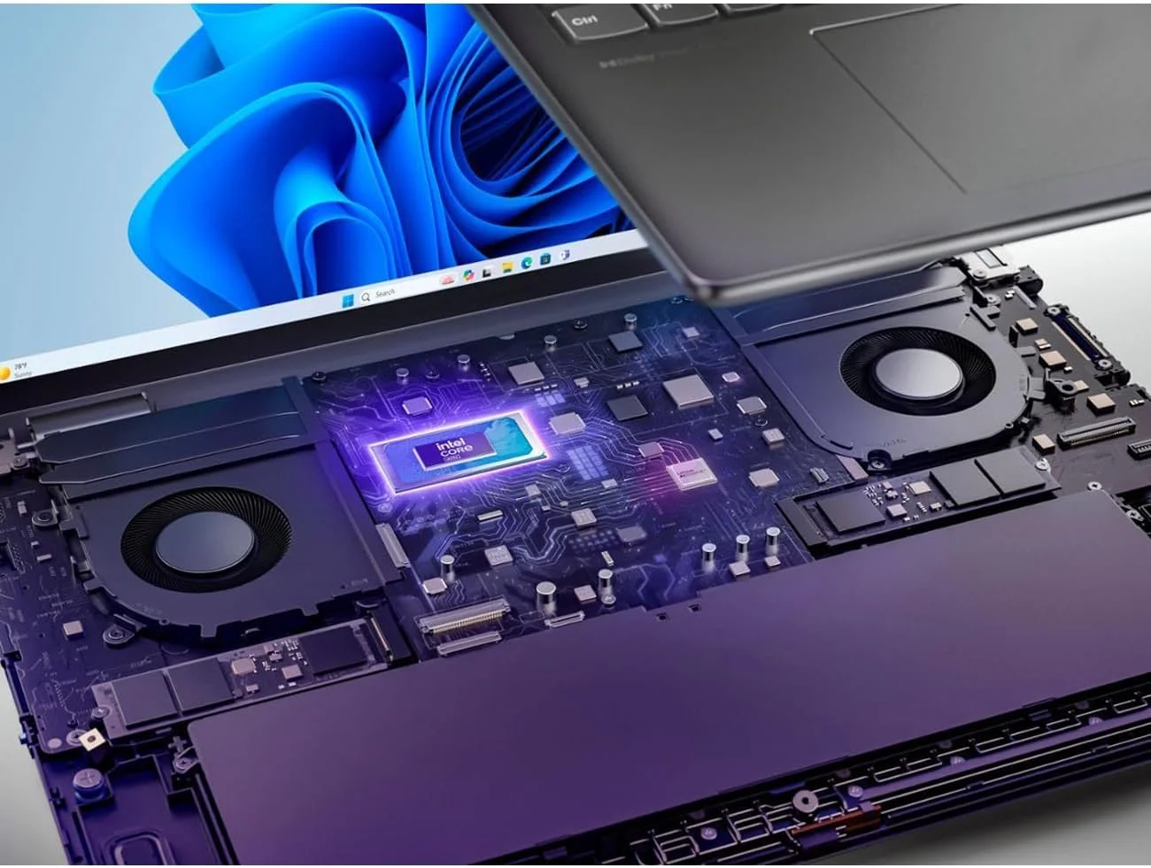 لپ تاپ 2 در 1 لنوو Yoga 7i، صفحه نمایش لمسی 16 اینچی 2K، پردازنده Core Ultra 7 155U (تا 4.80 گیگاهرتز)، 16 گیگابایت DDR5، 1 ترابایت PCIe SSD، Wi-Fi 6E، صفحه کلید با نور پس زمینه، حسگر اثر انگشت، TB 4، وب کم، صفحه کلید اعداد، PDG HDMI، ویندوز 11 پرو