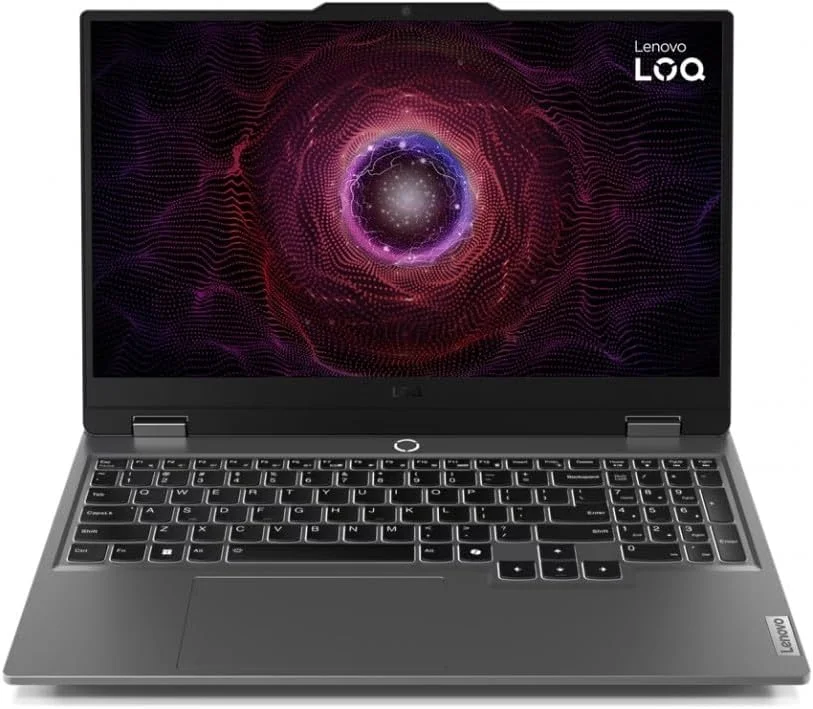 لپ تاپ گیمینگ Lenovo LOQ 15ARP9، پردازنده AMD Ryzen 5 7235HS، رم 24 گیگابایت DDR5، حافظه SSD 512 گیگابایت، کارت گرافیک NVIDIA GeForce RTX 4050 6GB GDDR6، صفحه نمایش 15.6 اینچ FHD، خاکستری Luna، [83JC00KXPS]