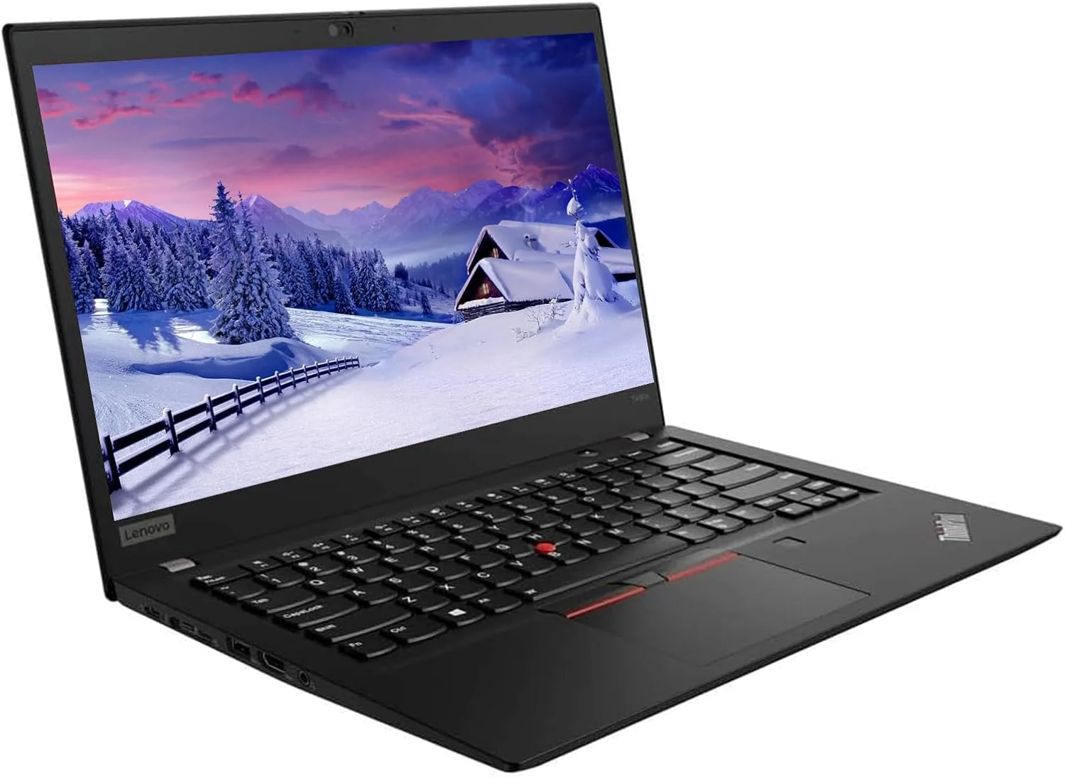 لپ تاپ تجاری لنوو ThinkPad T490s (بازسازی شده)، صفحه نمایش 14 اینچی FHD (1920 x 1080)، پردازنده Intel Core i5-8365U 1.6GHz، رم 8 گیگابایتی، حافظه SSD 512 گیگابایتی، ویندوز 10 پرو 64 بیتی