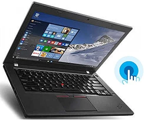لپ تاپ تجاری سبک وزن Lenovo ThinkPad T470، پردازنده Intel Core i5-7300U، رم 8 گیگابایتی DDR4، هارد 256 گیگابایتی SSD، صفحه نمایش لمسی 14 اینچی (بازسازی شده)