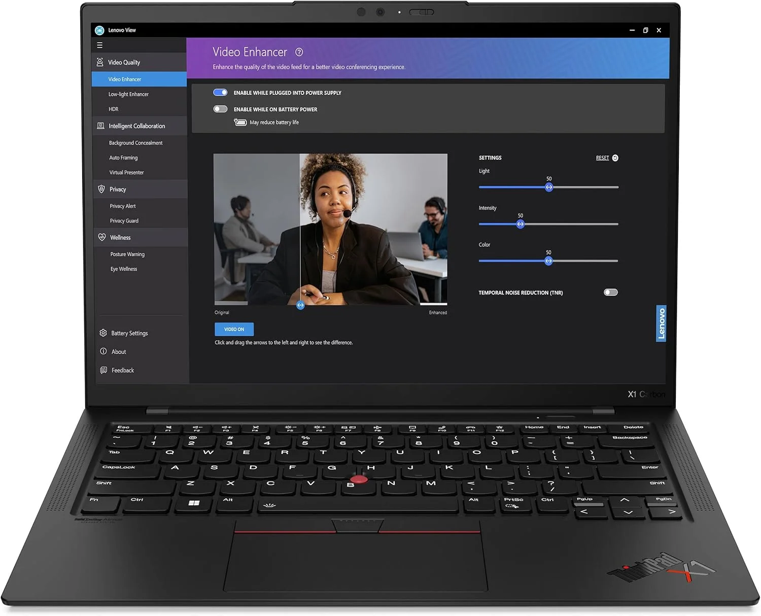 لپ تاپ لنوو ThinkPad X1 Carbon Gen 11 14 اینچی (حافظه SSD 512 گیگابایتی، پردازنده Intel Core i7-1365U 3.9GHz، رم 32 گیگابایتی) - مشکی (21HM002FUS)