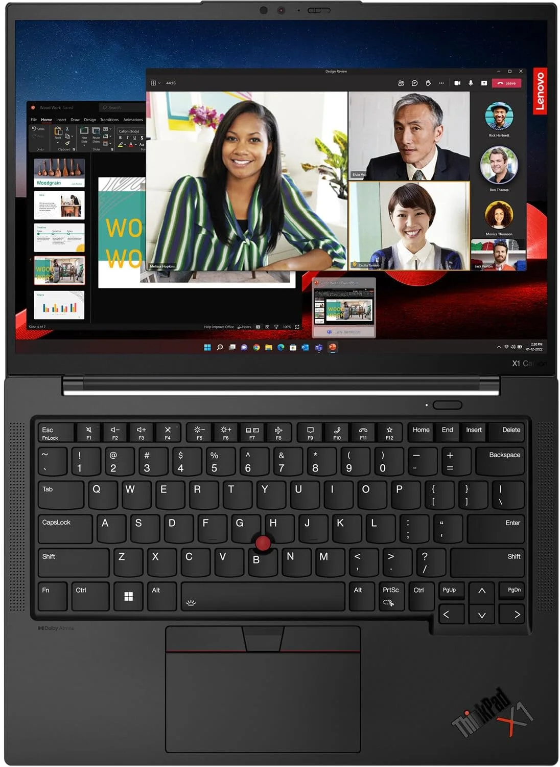 لپ تاپ لنوو ThinkPad X1 Carbon Gen 11 14 اینچی (حافظه SSD 512 گیگابایتی، پردازنده Intel Core i7-1365U 3.9GHz، رم 32 گیگابایتی) - مشکی (21HM002FUS)
