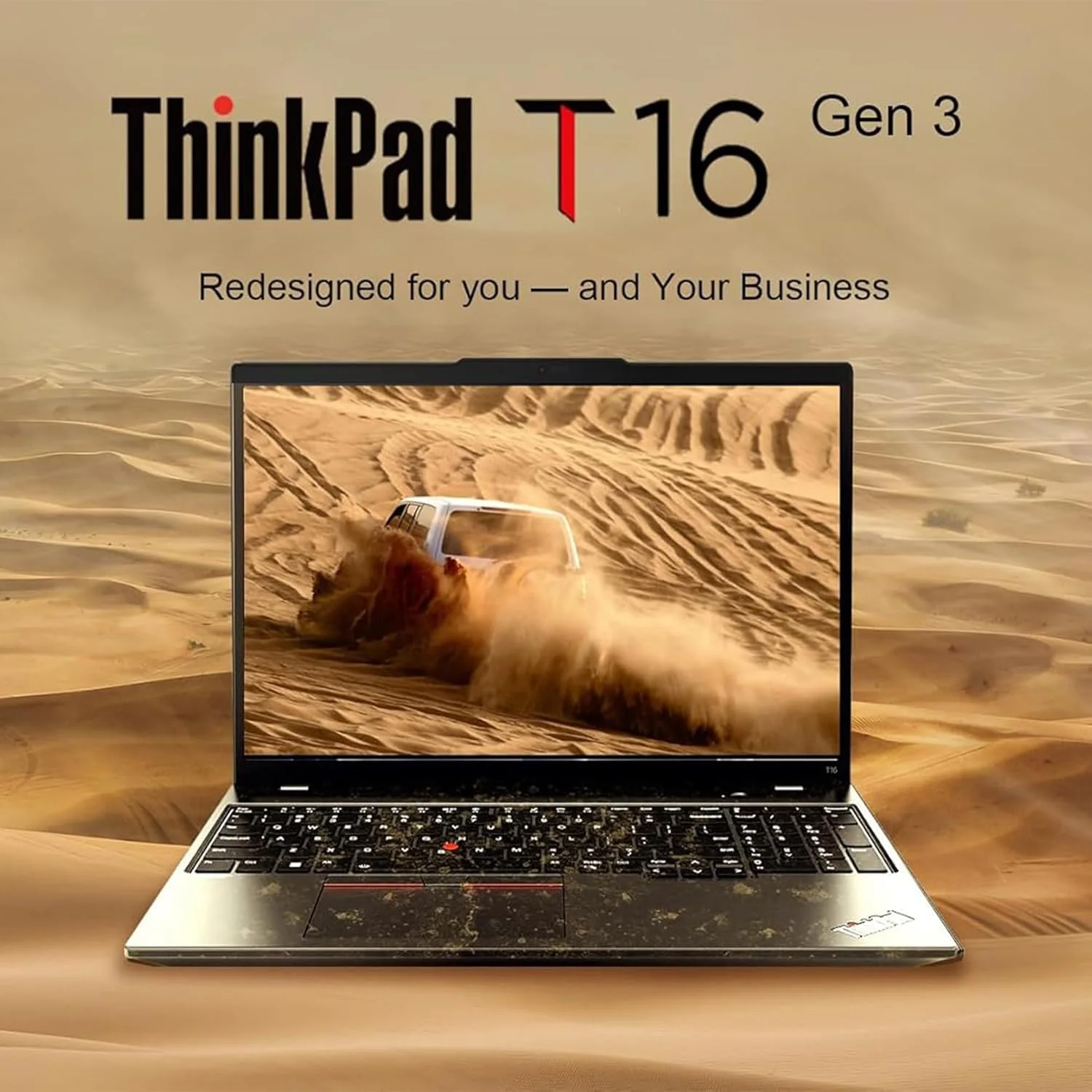 لپ تاپ تجاری لنوو ThinkPad T16 Gen 3 با صفحه نمایش 16 اینچی FHD+، پردازنده Intel Ultra 7-155U (بهتر از i7-1355U)، رم 32 گیگابایتی DDR5، حافظه SSD 1 ترابایتی، وب کم 5 مگاپیکسلی، WiFi 6E + BT، RJ-45، HDMI، ویندوز 11 پرو، هوش مصنوعی Copilot - مشکی