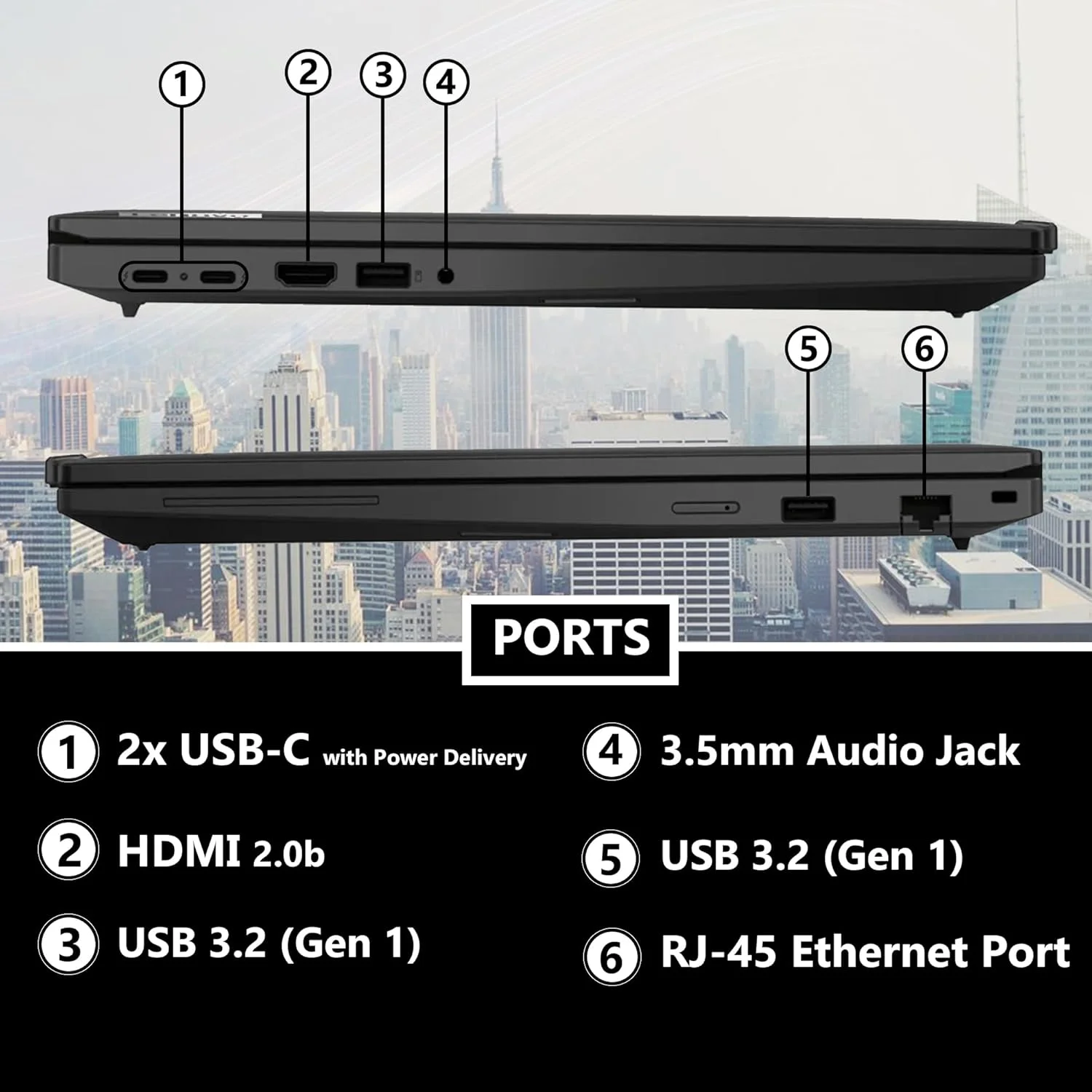 لپ تاپ تجاری لنوو ThinkPad T16 Gen 3 با صفحه نمایش 16 اینچی FHD+، پردازنده Intel Ultra 7-155U (بهتر از i7-1355U)، رم 32 گیگابایتی DDR5، حافظه SSD 1 ترابایتی، وب کم 5 مگاپیکسلی، WiFi 6E + BT، RJ-45، HDMI، ویندوز 11 پرو، هوش مصنوعی Copilot - مشکی