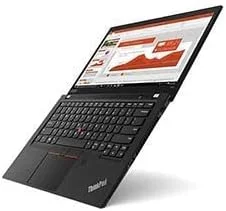 لپ تاپ تجاری لنوو Thinkpad T490s، پردازنده Intel Core i7-8565U، صفحه نمایش 14 اینچی FHD، حافظه SSD 512 گیگابایتی، رم 8 گیگابایتی، کارت گرافیک یکپارچه Intel UHD Graphics 620، ویندوز 11 پرو، صفحه کلید انگلیسی با نور پس زمینه، مشکی (بازسازی شده)