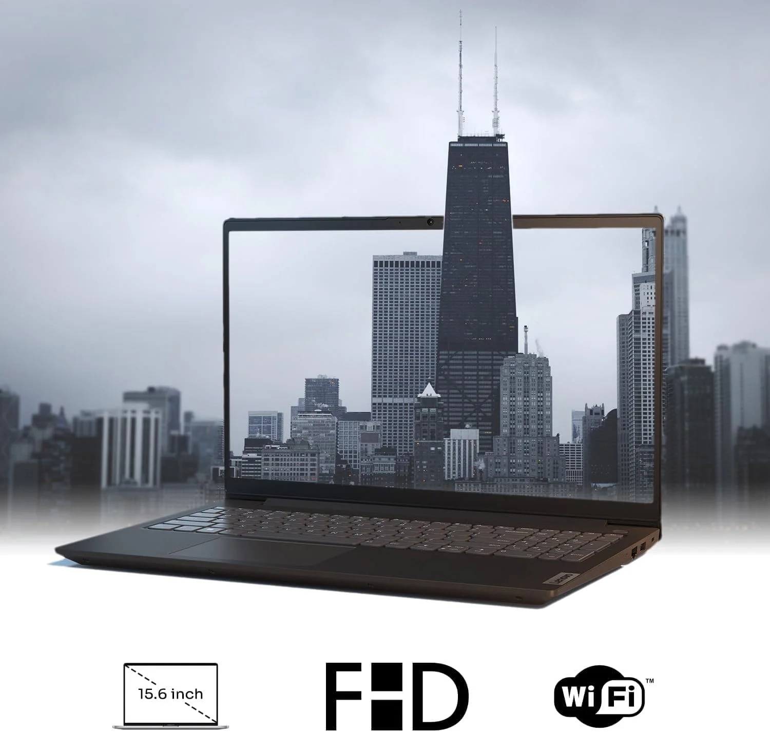 لپ تاپ تجاری لنوو سری V مدل V15، نمایشگر 15.6 اینچی FHD، پردازنده AMD Ryzen 7 7730U، رم 40 گیگابایتی، SSD 1 ترابایتی، صفحه کلید عددی، HDMI، RJ45، وب کم، Wi-Fi، ویندوز 11 پرو، مشکی