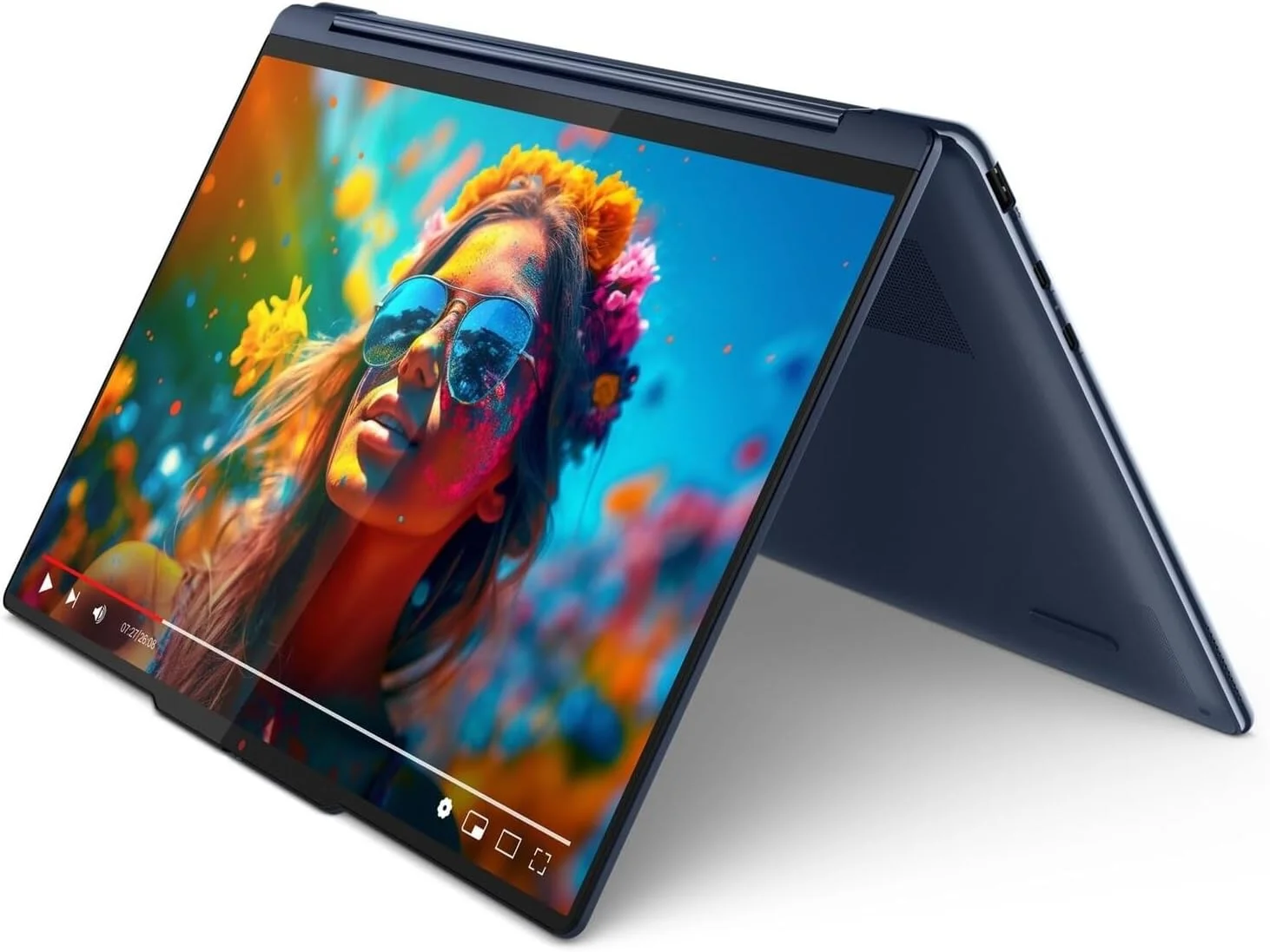 لپ تاپ 2 در 1 لنوو Yoga 9i با پردازنده Intel Core Ultra 7 155H، صفحه نمایش لمسی 14 اینچی 2.8K OLED 120 هرتز، 16 گیگابایت رم LPDDR5x-7467، 1 ترابایت SSD، قلم Slim، حسگر اثر انگشت، دوربین 5 مگاپیکسلی RGB+IR و ویندوز 11 پرو