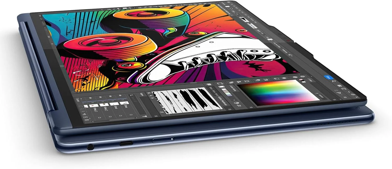 لپ تاپ 2 در 1 لنوو Yoga 9i با پردازنده Intel Core Ultra 7 155H، صفحه نمایش لمسی 14 اینچی 2.8K OLED 120 هرتز، 16 گیگابایت رم LPDDR5x-7467، 1 ترابایت SSD، قلم Slim، حسگر اثر انگشت، دوربین 5 مگاپیکسلی RGB+IR و ویندوز 11 پرو لپ تاپ 2 در 1 لنوو Yoga 9i با پردازنده Intel Core Ultra 7 155H، صفحه نمایش لمسی 14 اینچی 2.8K OLED 120 هرتز، 16 گیگابایت رم LPDDR5x-7467، 1 ترابایت SSD، قلم Slim، حسگر اثر انگشت، دوربین 5 مگاپیکسلی RGB+IR و ویندوز 11 پرو