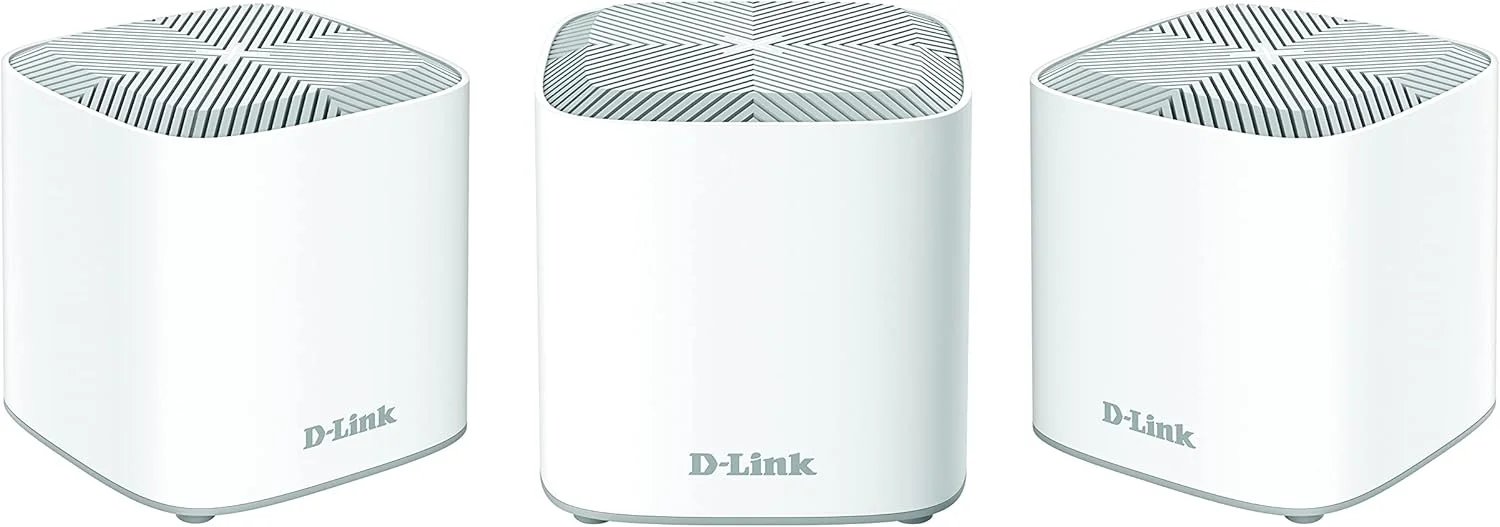 سیستم وای فای مش خانگی D-Link COVR-X1863 COVR AX1800 (بسته 3 عددی)، پوشش تا 600 متر مربع، 2 پورت گیگابیتی، MU-MIMO، WPA3، کنترل والدین. سازگار با روتر موجود و Alexa/Google Assistant. سیستم وای فای مش خانگی D-Link COVR-X1863 COVR AX1800 (بسته 3 عددی)، پوشش تا 600 متر مربع، 2 پورت گیگابیتی، MU-MIMO، WPA3، کنترل والدین. سازگار با روتر موجود و Alexa/Google Assistant.