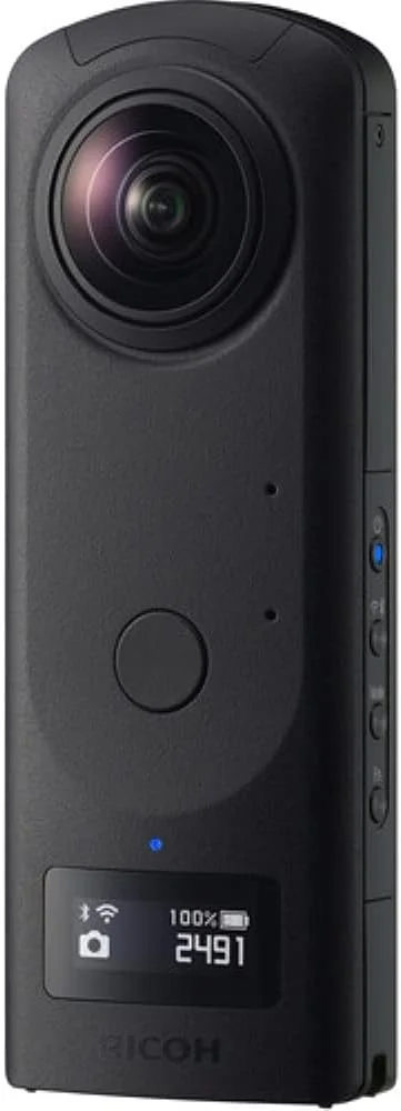 RICOH THETA Z1 51GB Black 360° camera, two 1.0-inch back-illuminated CMOS sensors, increased 51GB internal memory, 23MP images, 4K video with image stabilization, HDR, High-speed wireless transfer