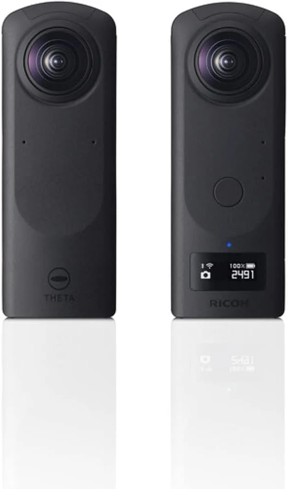 RICOH THETA Z1 51GB Black 360° camera, two 1.0-inch back-illuminated CMOS sensors, increased 51GB internal memory, 23MP images, 4K video with image stabilization, HDR, High-speed wireless transfer