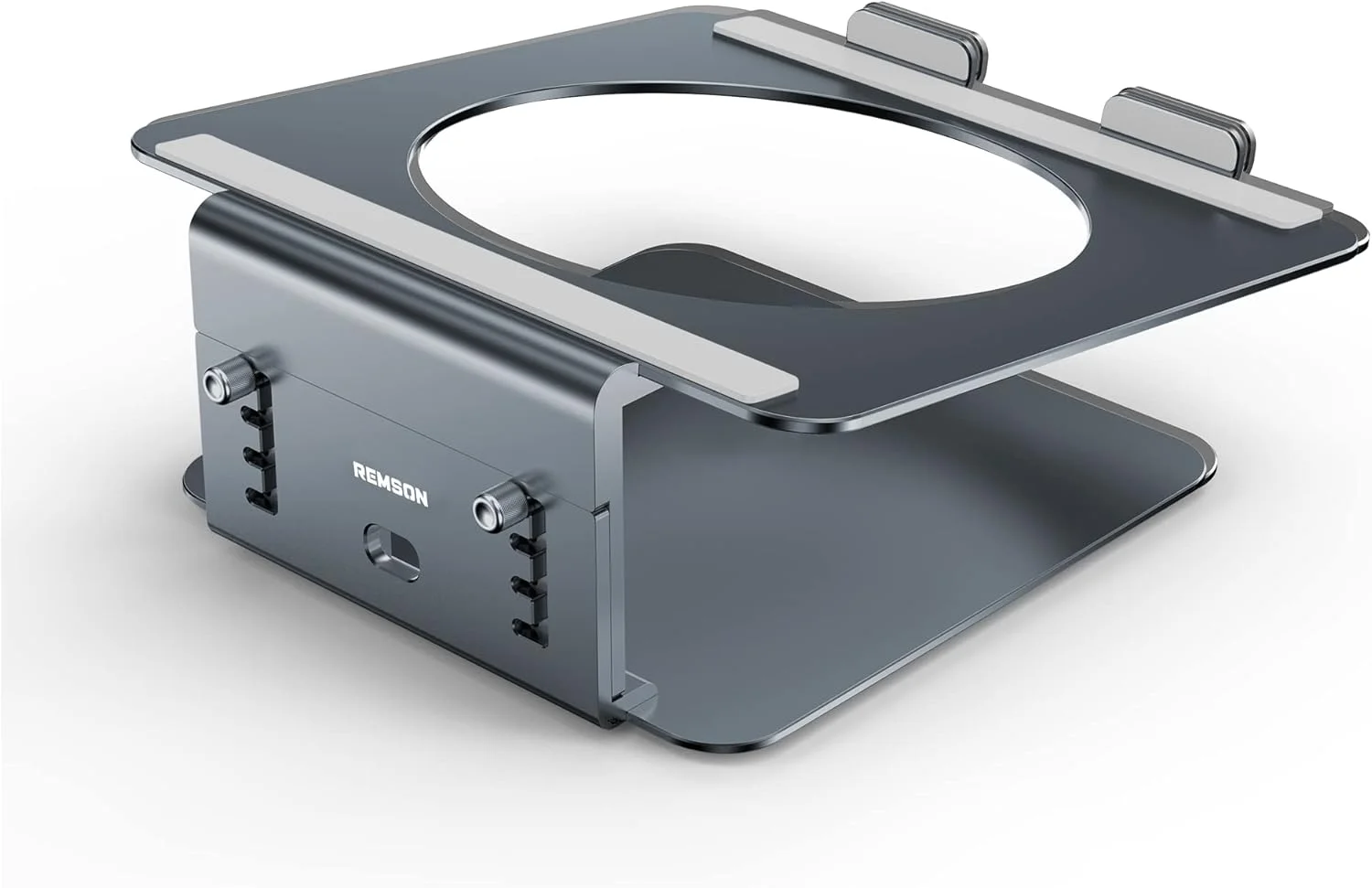 پایه لپ تاپ رمسون برای میز، با قابلیت تنظیم ارتفاع، پایه آلومینیومی، سازگار با MacBook Air/Pro 16، 15، لپ تاپ های Acer، Lenovo Legion، HP Spectre، Dell و Samsung مناسب برای 13-17 اینچ