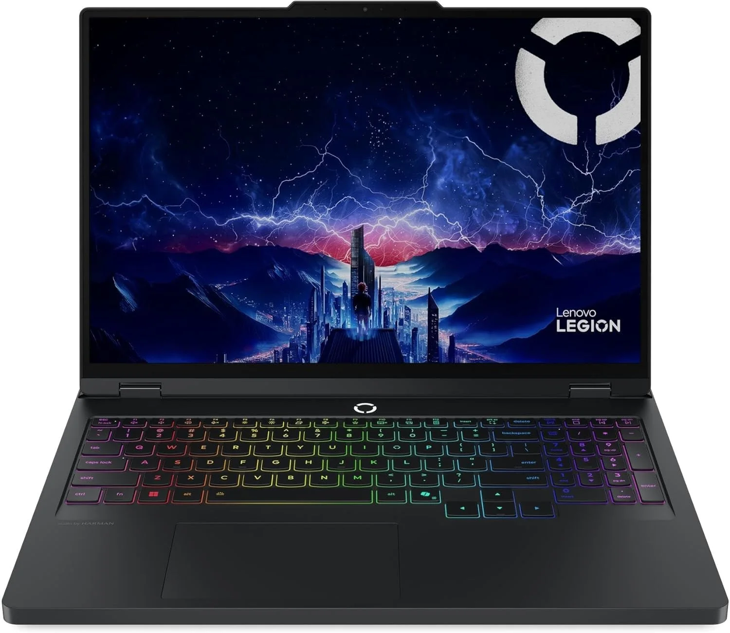 لپ تاپ گیمینگ Lenovo Legion Pro 5 16IAX10، نمایشگر 16 اینچی WQXGA OLED 165 هرتز، پردازنده Intel Core Ultra 9 275HX، رم 32 گیگابایتی DDR5، حافظه SSD 1 ترابایتی، کارت گرافیک NVIDIA RTX 5070 8GB، کیبورد 24 ناحیه RGB، مشکی اکلیپس